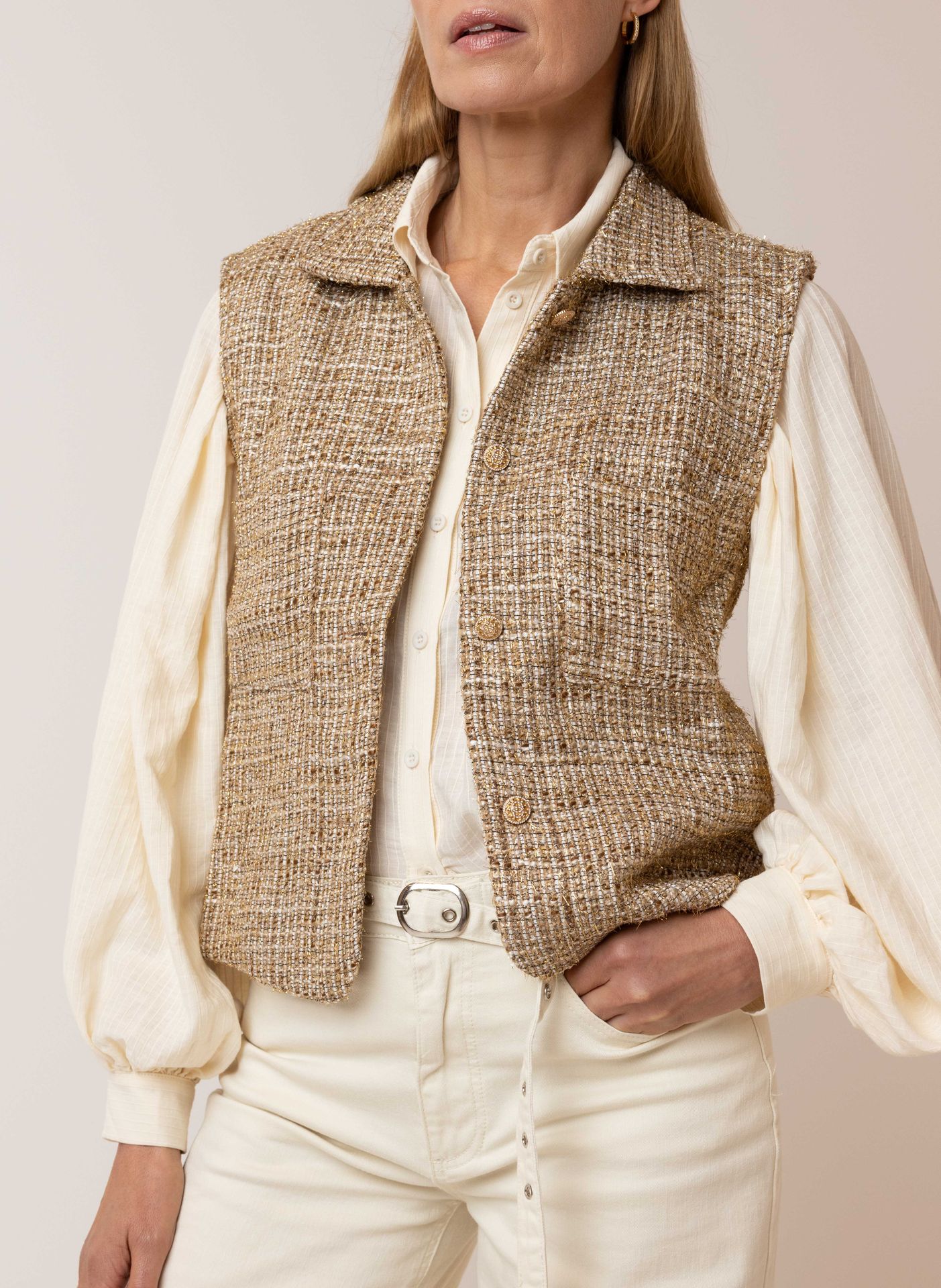 Norah Gouden gilet gold 215335-199