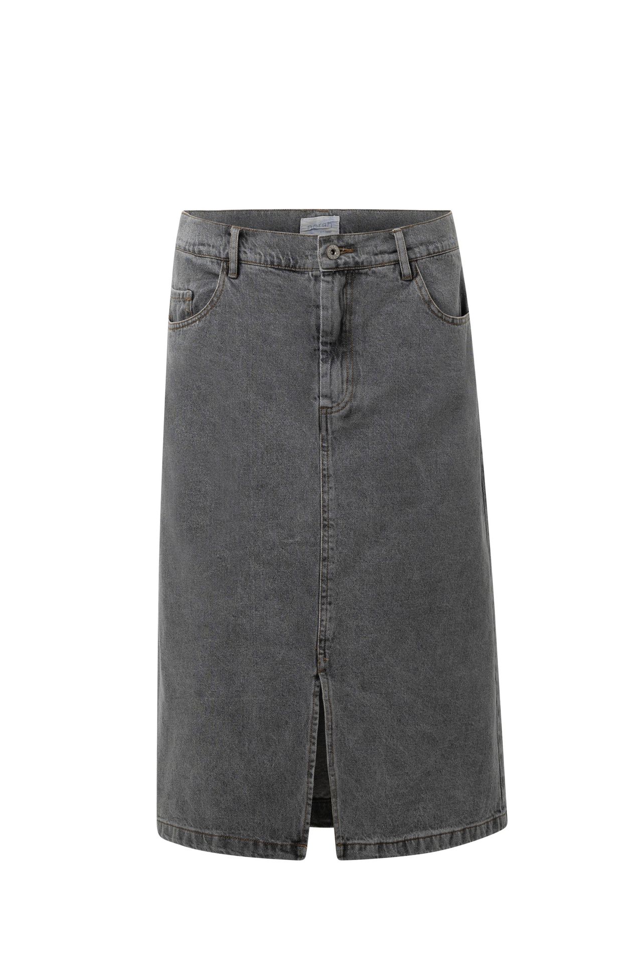 Norah Grijze midi denim rok grey 215178-045