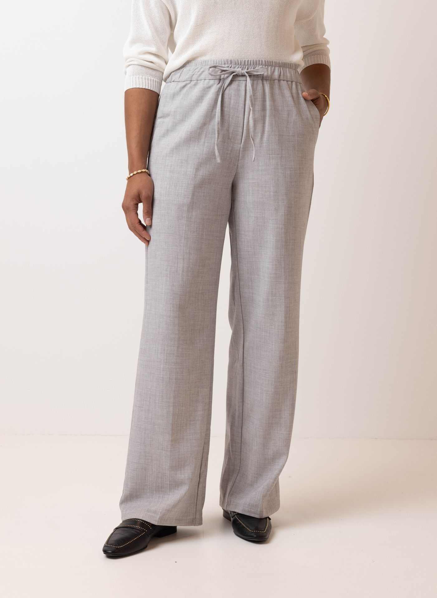 Norah Grijze pantalon light grey 214443-051