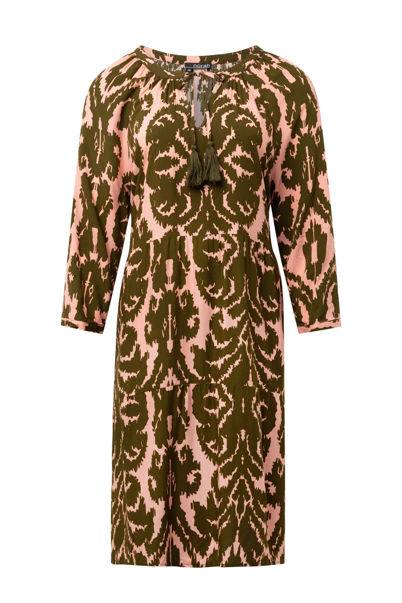 Norah Groen roze midi jurk green/pink 213974-539