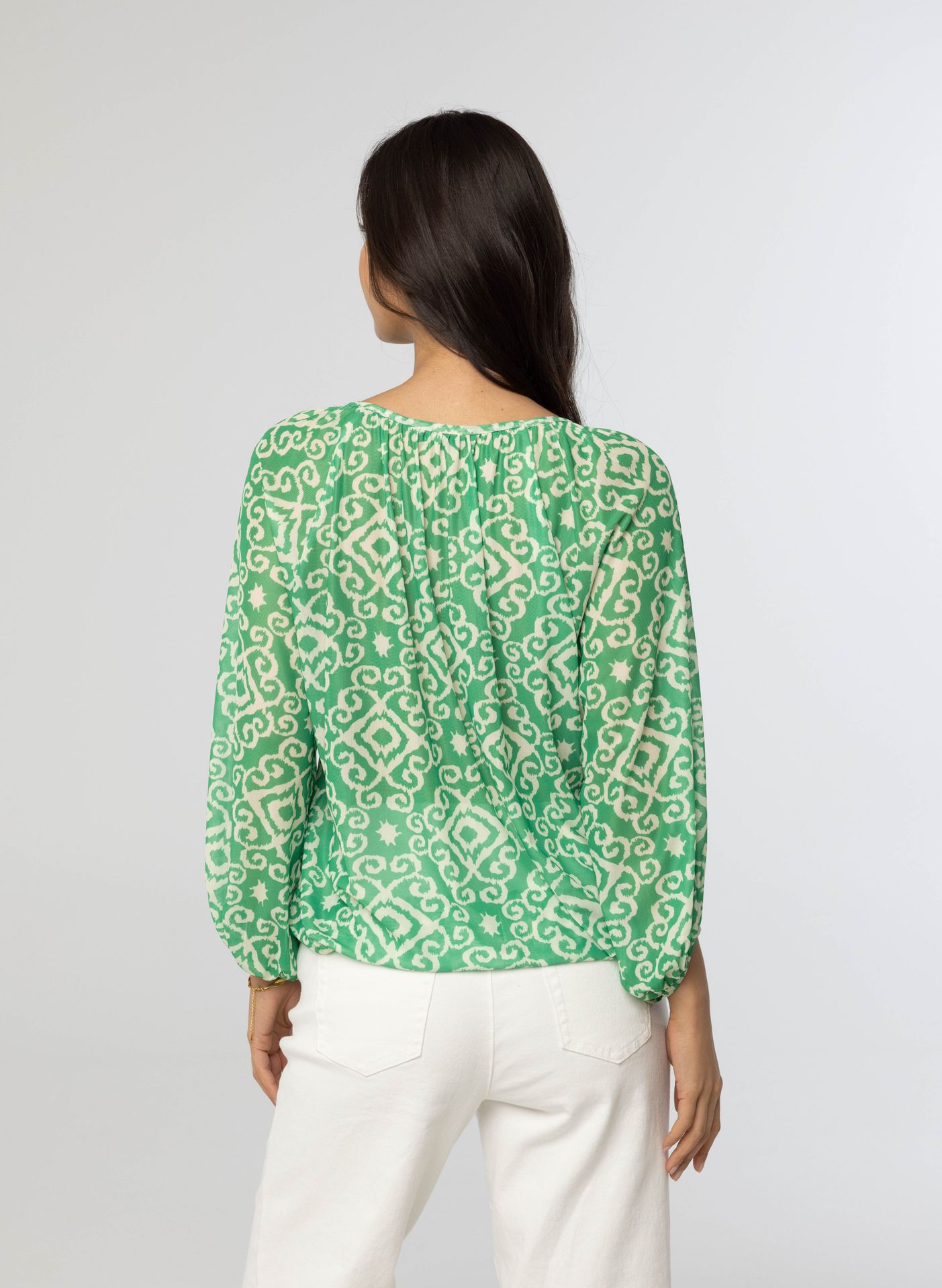 Norah Groen shirt green/ecru 214076-541