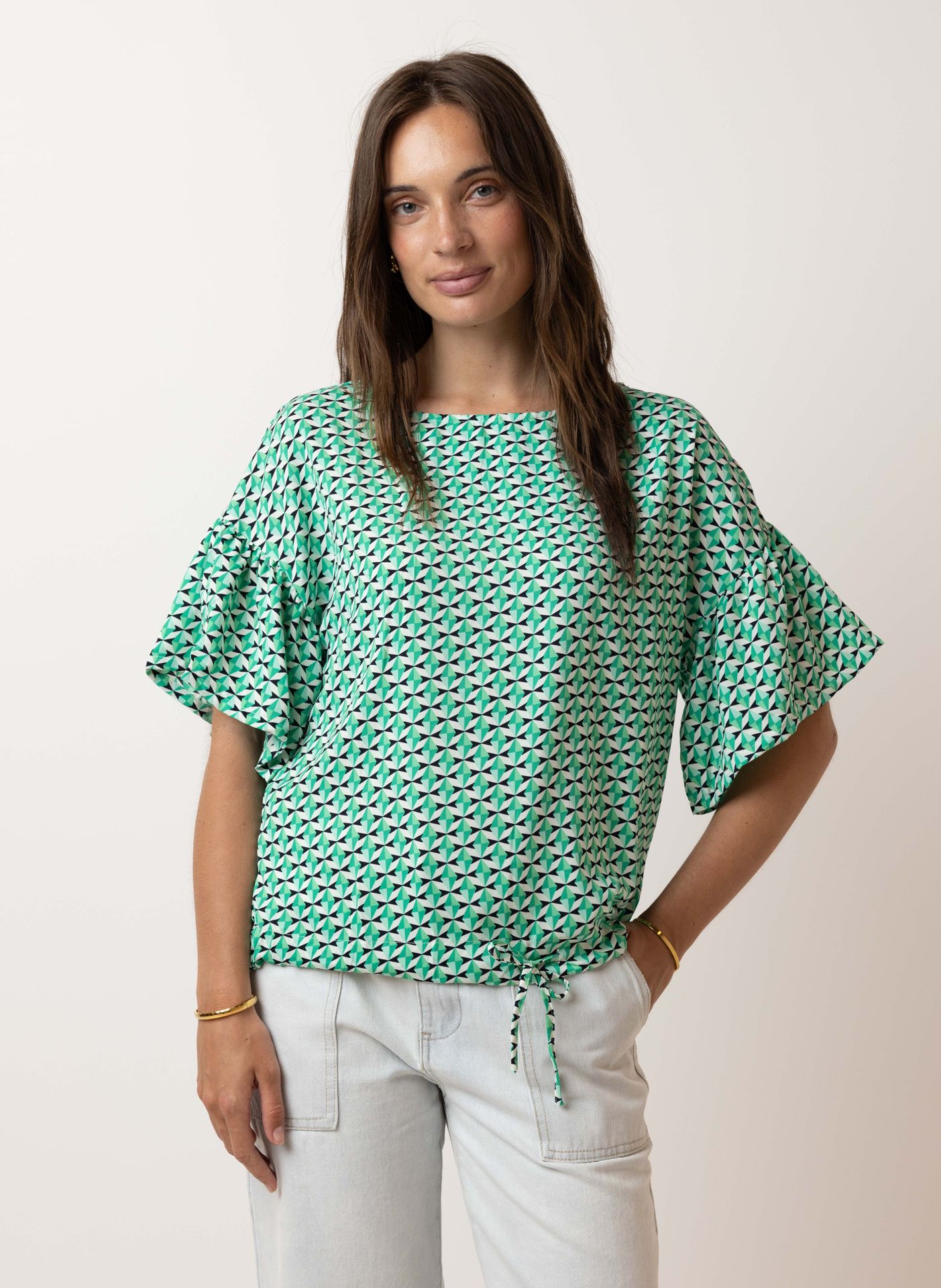 Norah Groene blouse green multicolor 213738-520