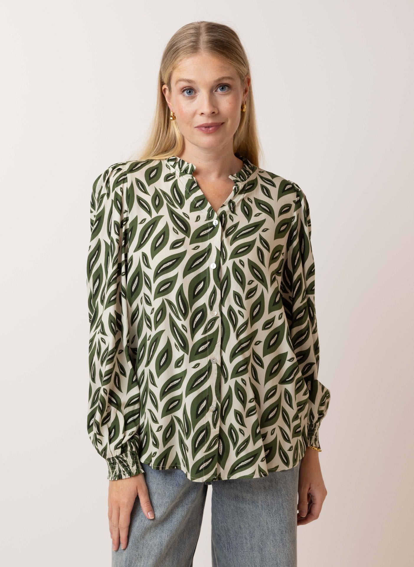 Norah Groene blouse green multicolor 213894-520