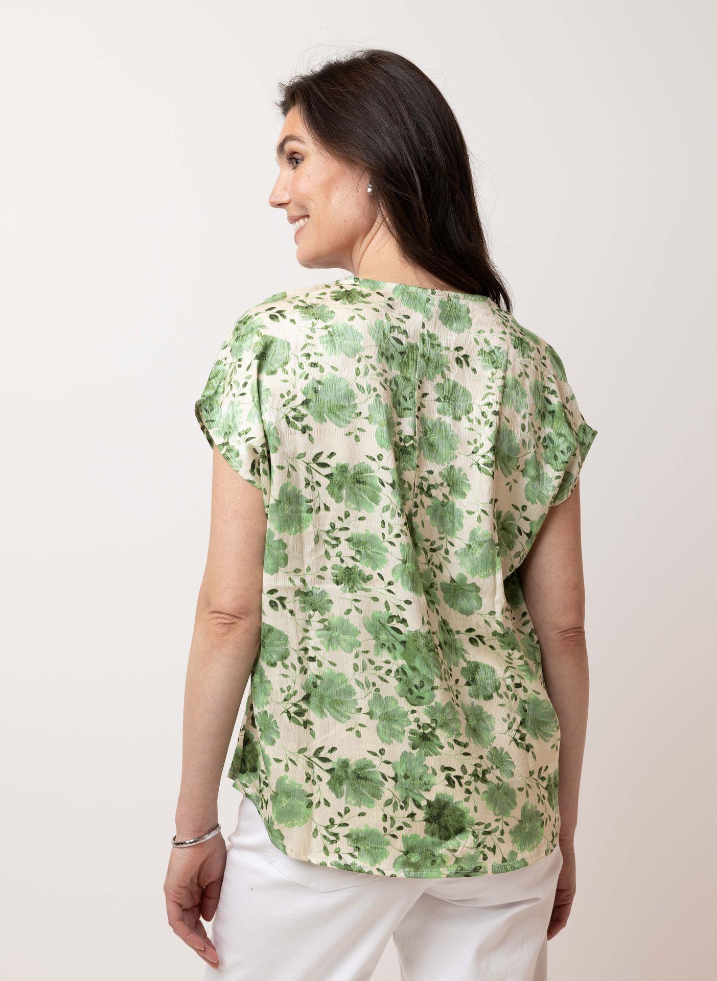 Norah Groene blouse green/ecru 214313-541