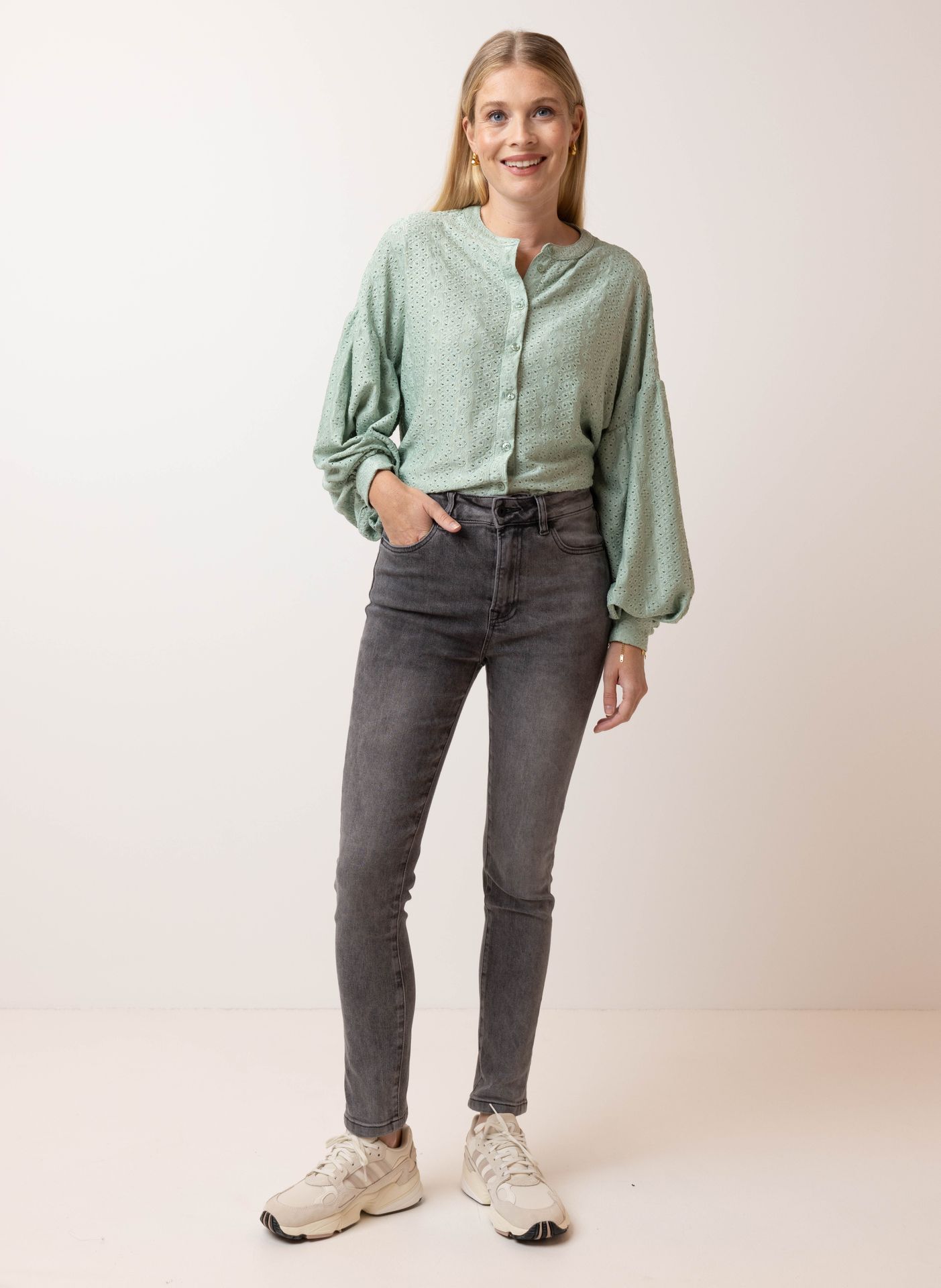 Norah Groene blouse green/grey 214941-540