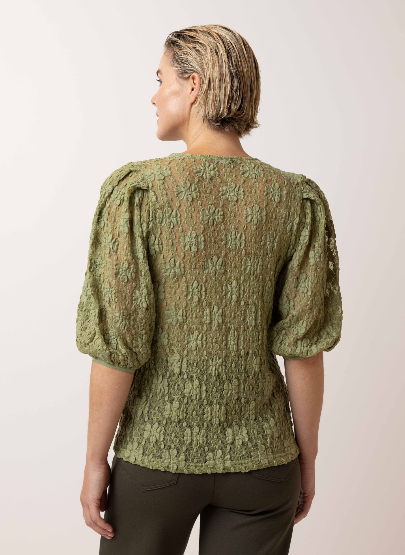 Norah Groene blouse olive green 214967-594