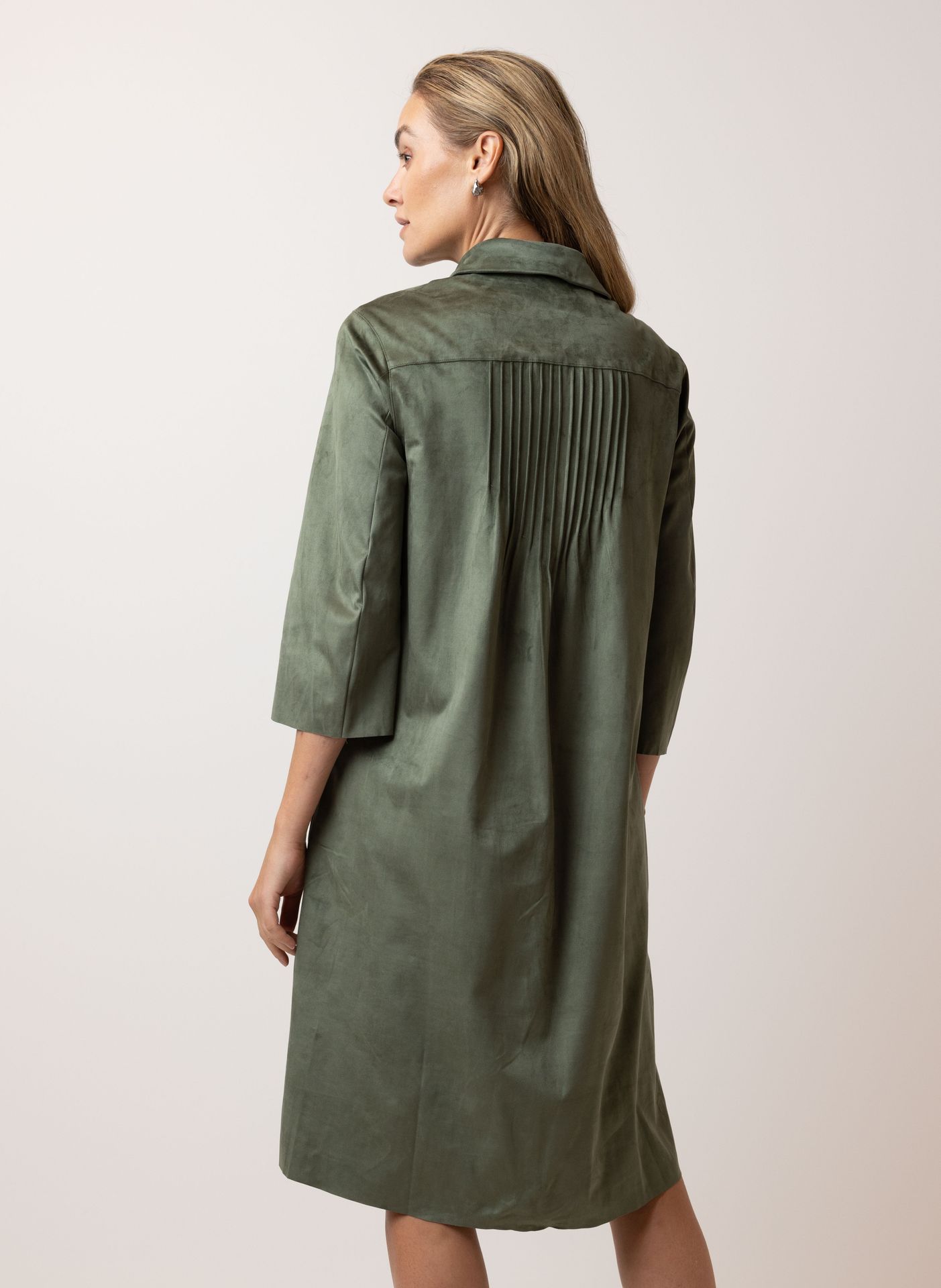 Norah Groene jurk suèdine green 215639-500