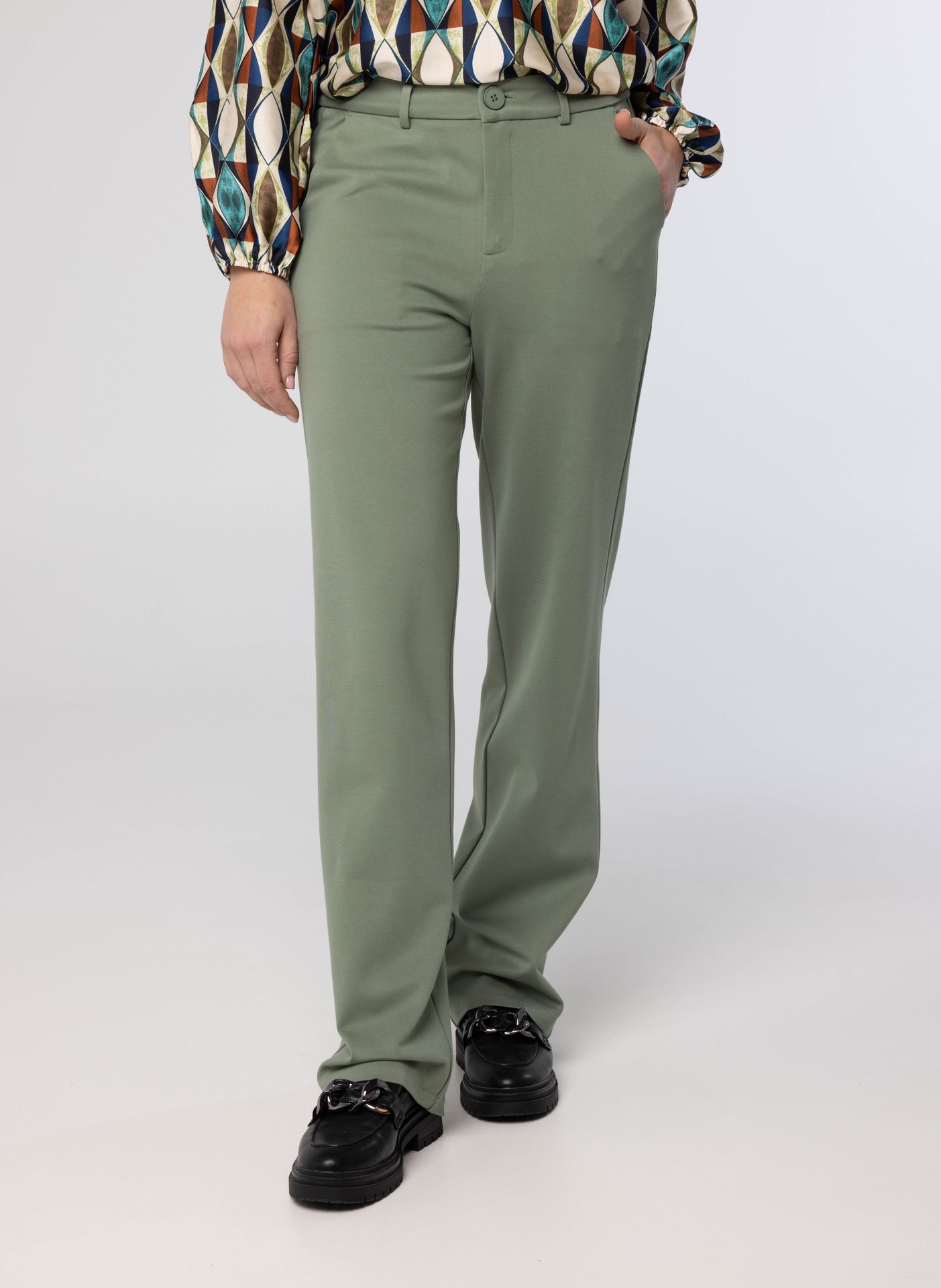 Norah Groene pantalon green/grey 213502-540