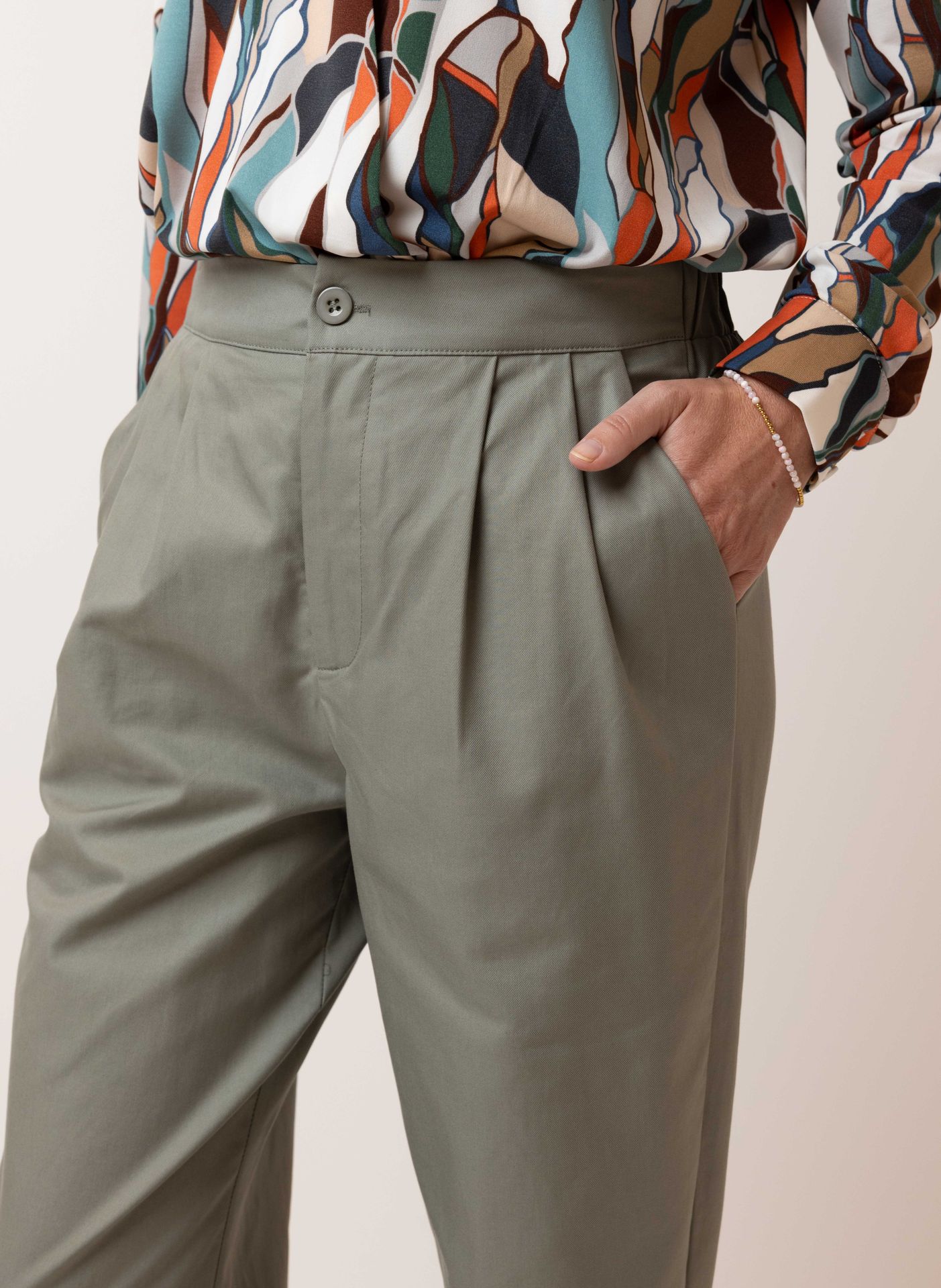 Norah Groene pantalon green/grey 214570-540