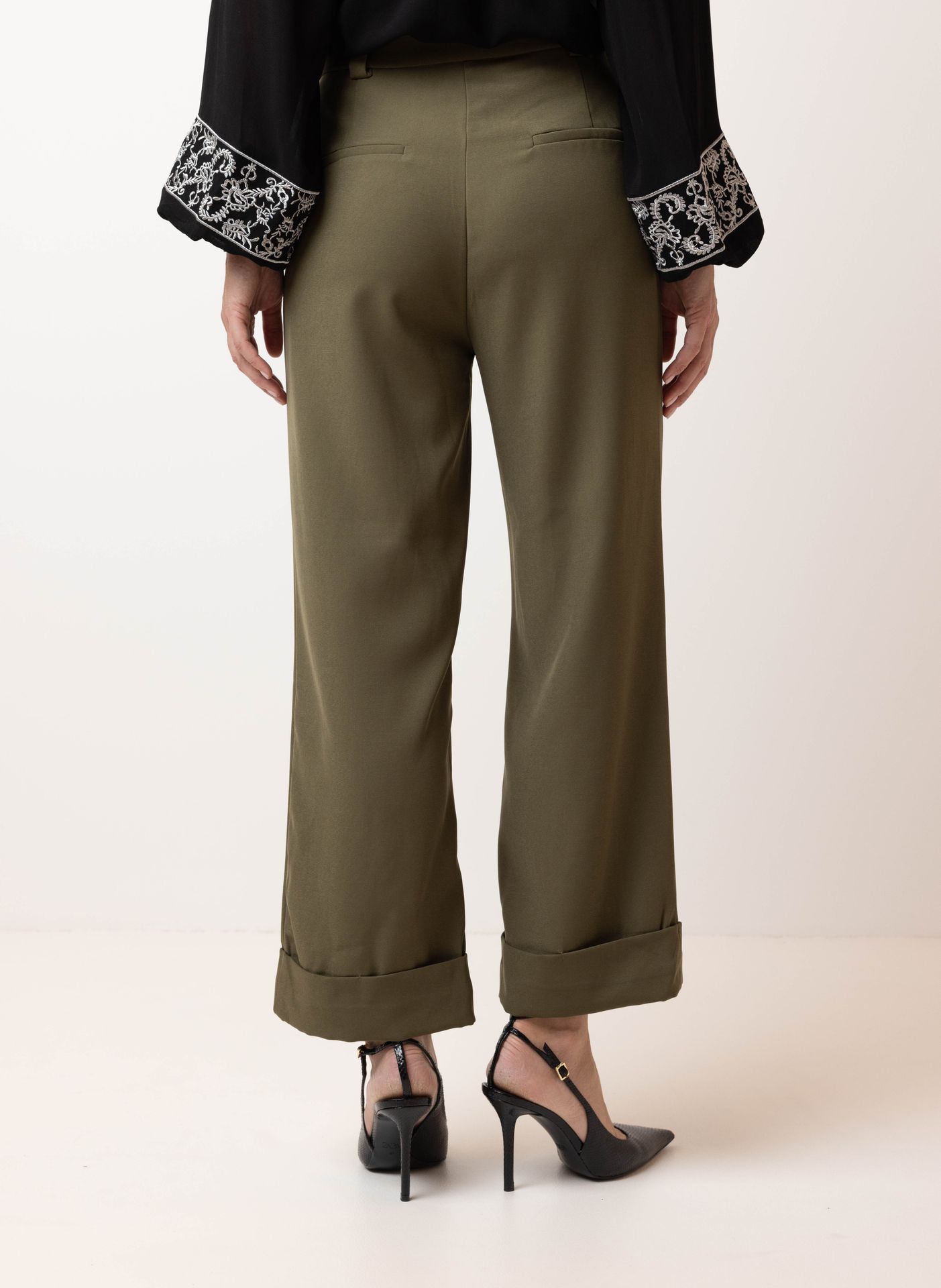 Norah Groene pantalon olive 214493-597