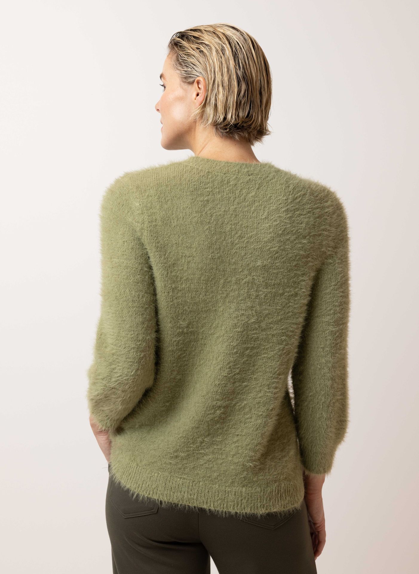 Norah Groene trui moss green 215048-577