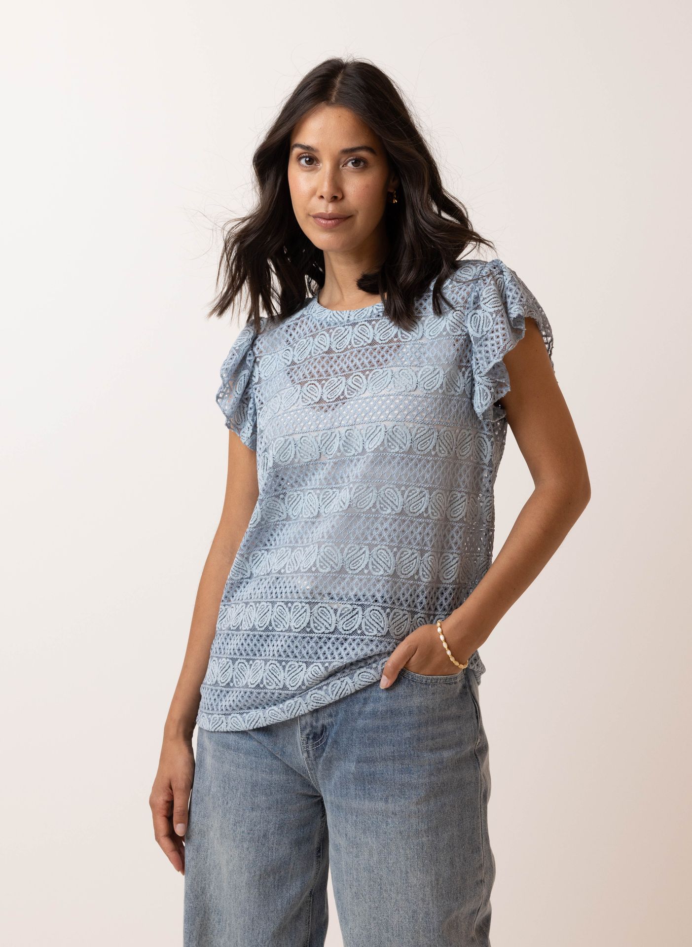 Norah Kanten shirt light blue 215040-401