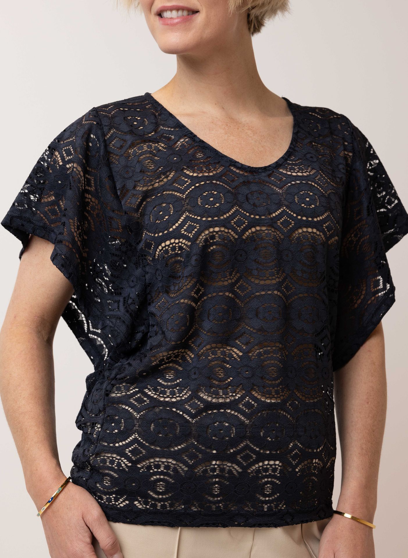 Norah Kanten shirt navy 213623-492