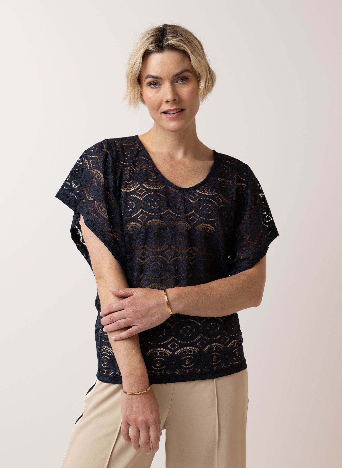 Norah Kanten shirt navy 213623-492