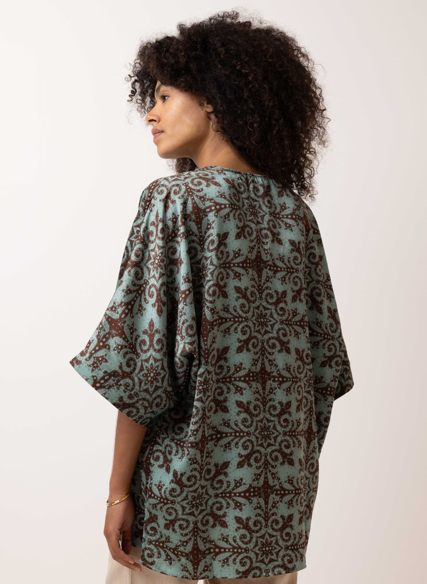 Norah Kimono groen/bruin green/brown 214050-532