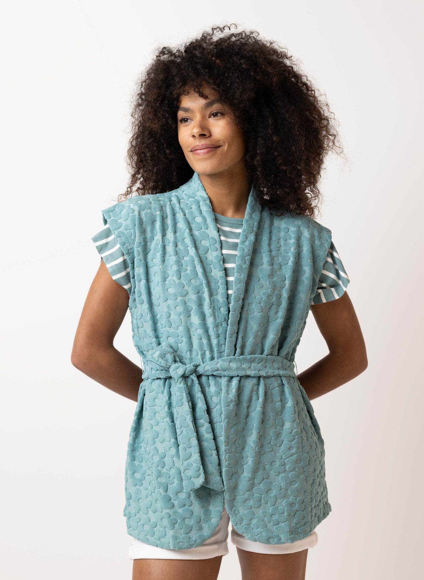 Norah Kimono zeegroen mid sea green 214771-560