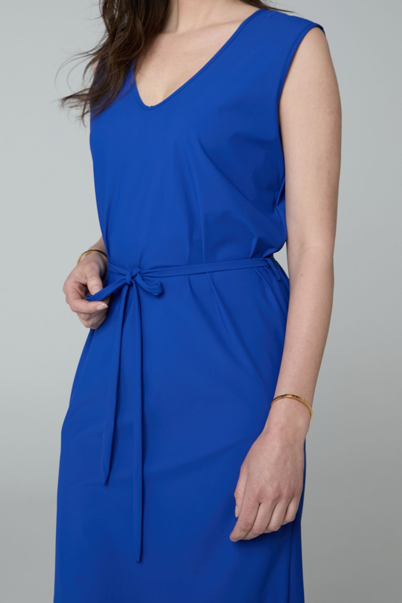 Norah Kobaltblauwe midi jurk cobalt 213474-468