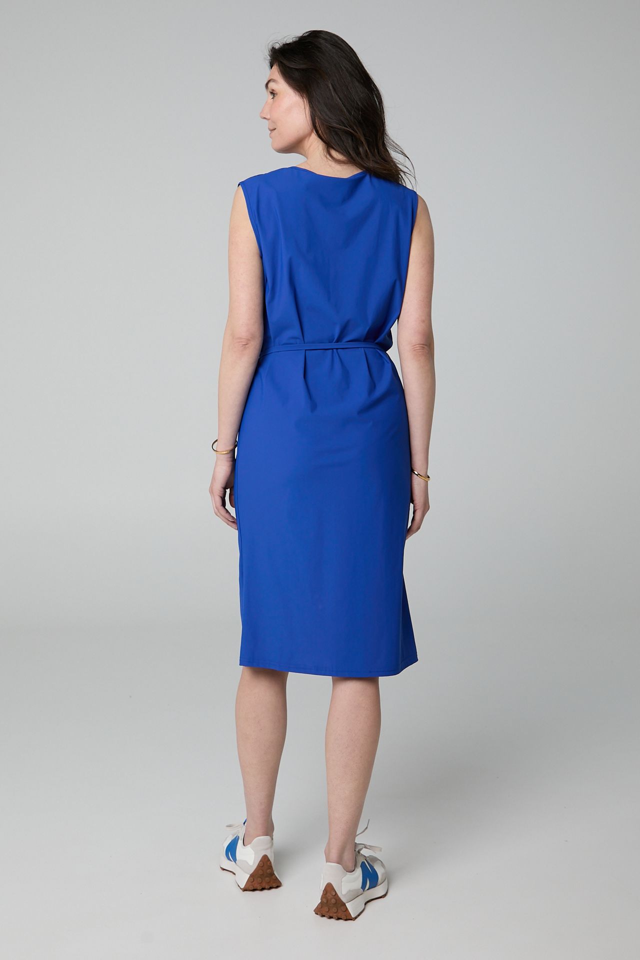 Norah Kobaltblauwe midi jurk cobalt 213474-468