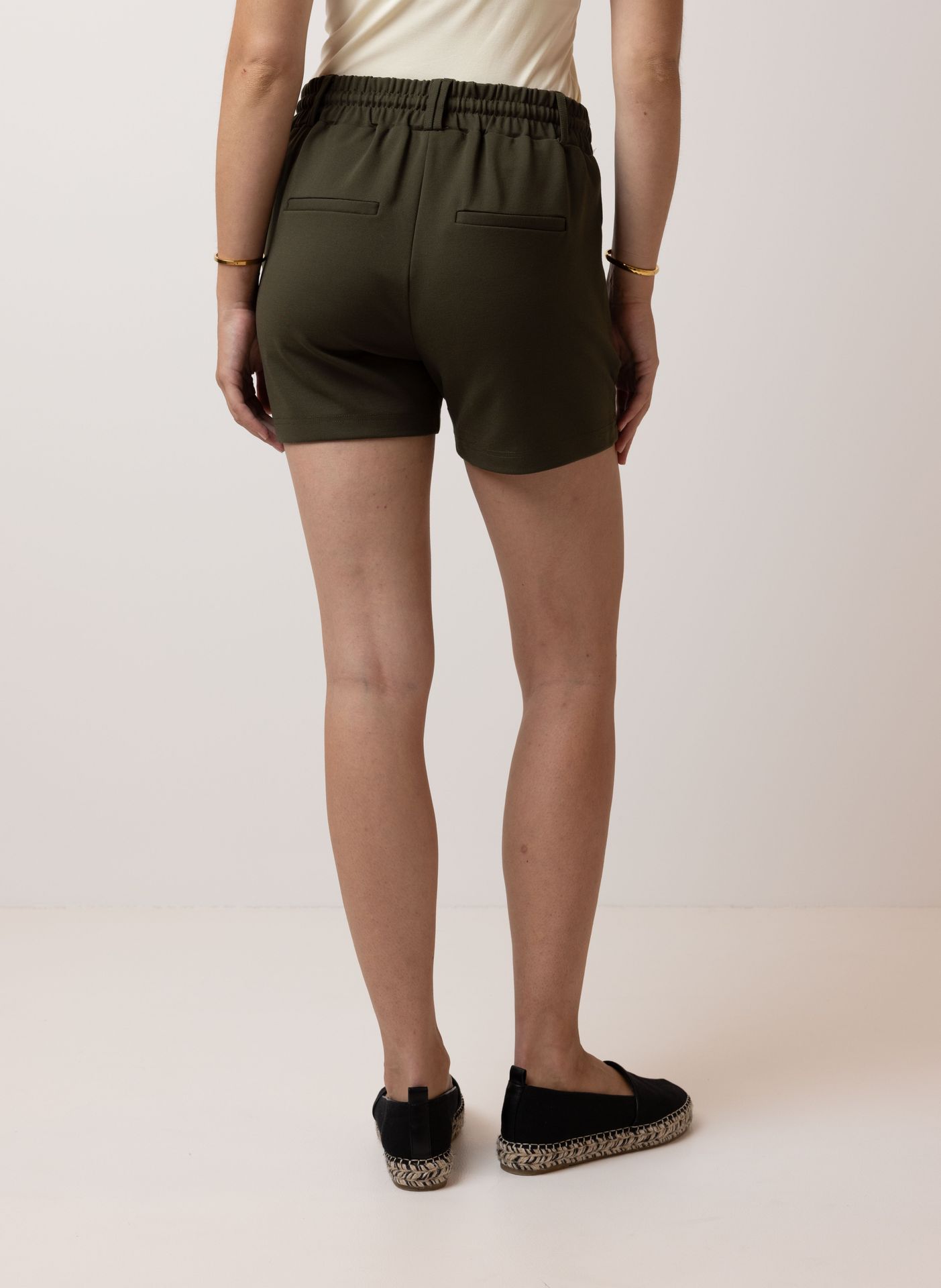 Norah Korte broek donkergroen dark olive 212487-598