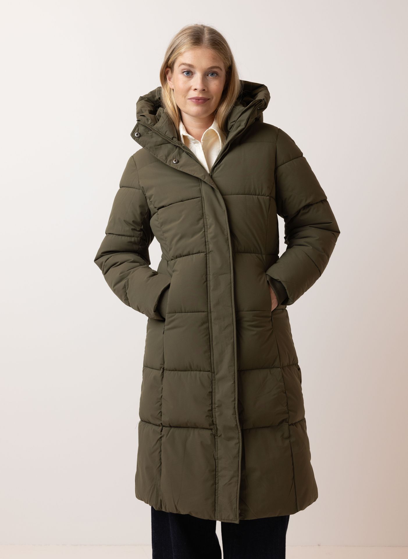 Norah Legergroene jas army green 214588-595