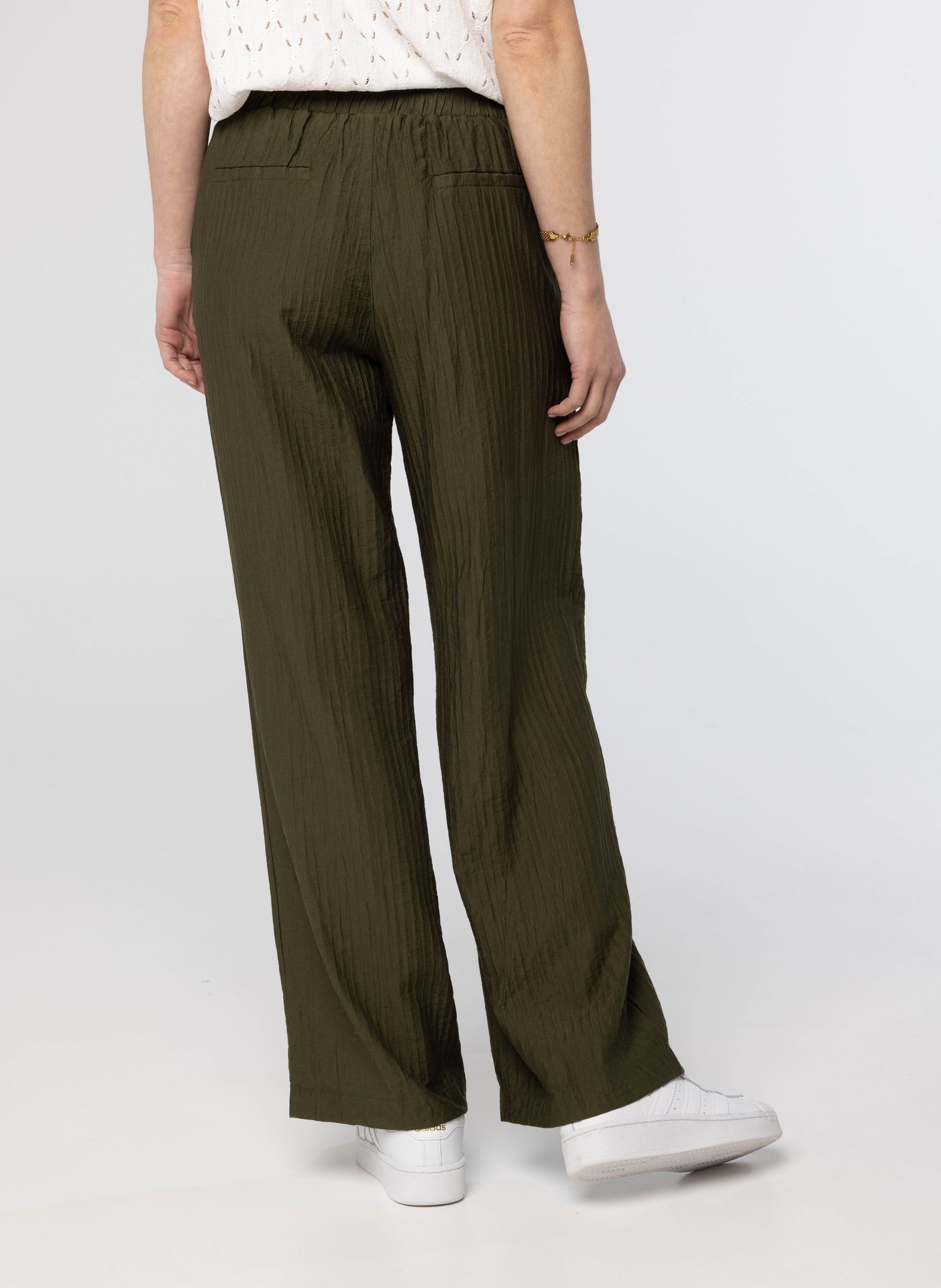 Norah Legergroene pantalon dark olive 213535-598