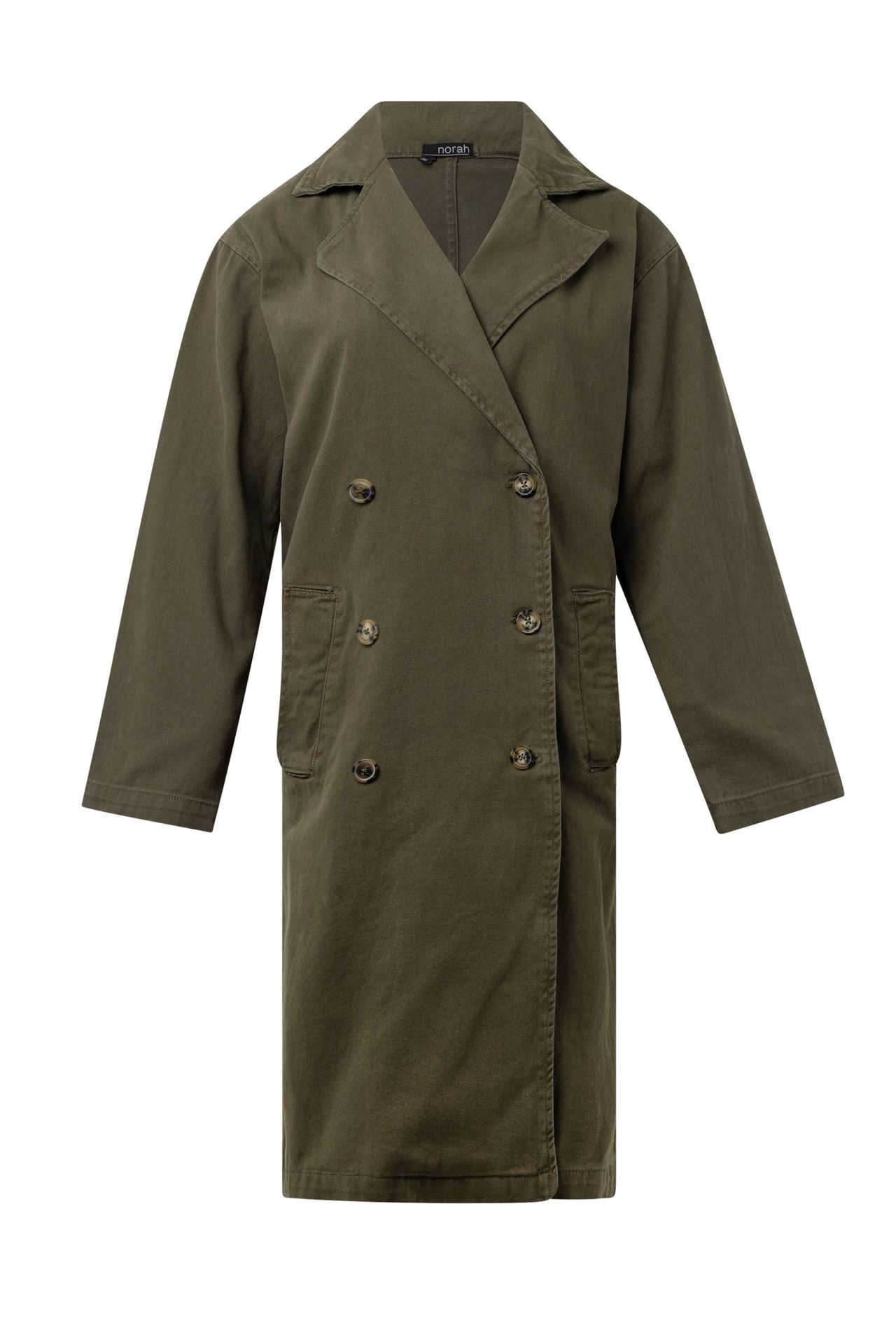 Norah Legergroene trenchcoat dark army 213565-580