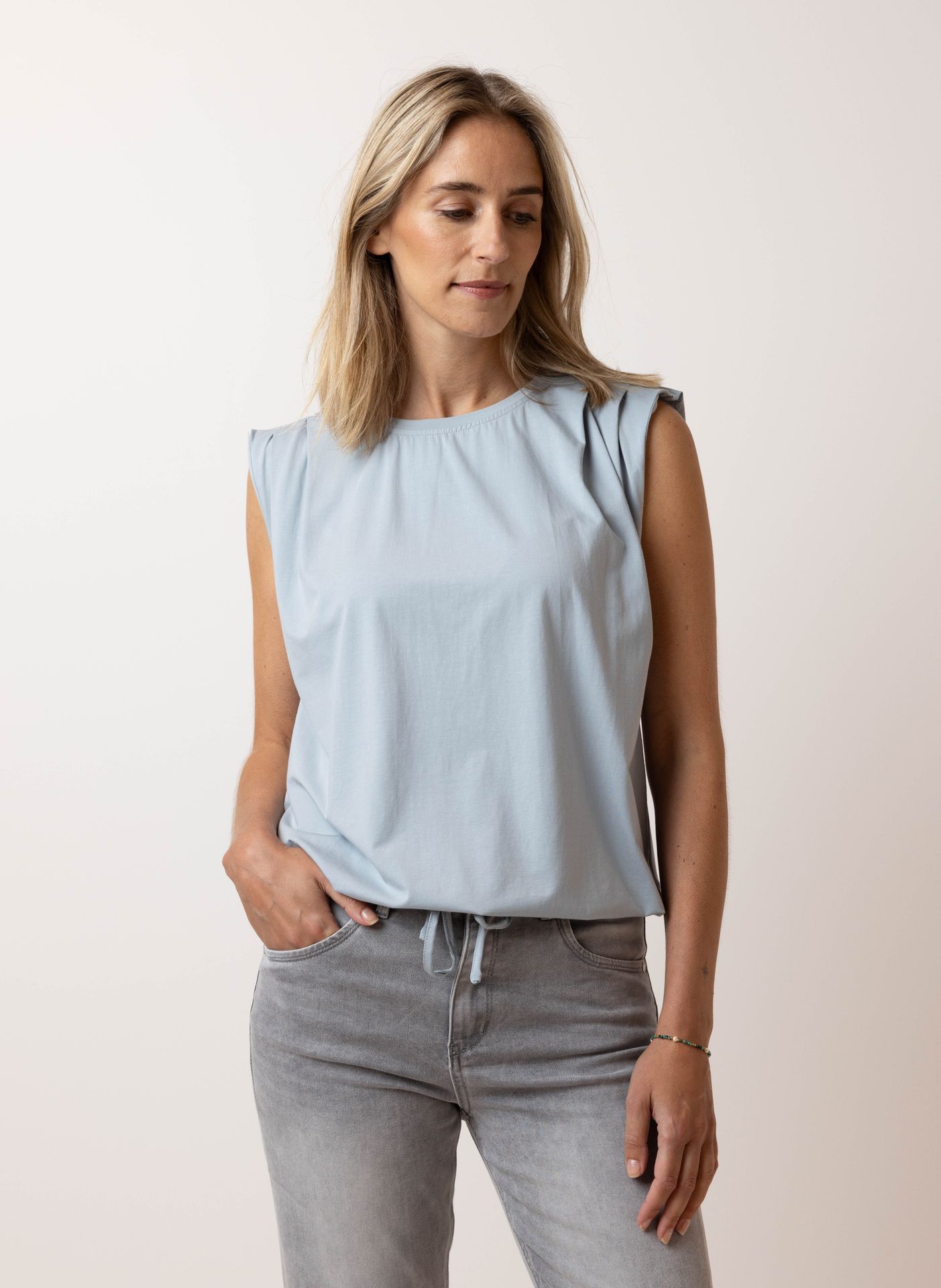 Norah Lichtblauw shirt light blue 214871-401