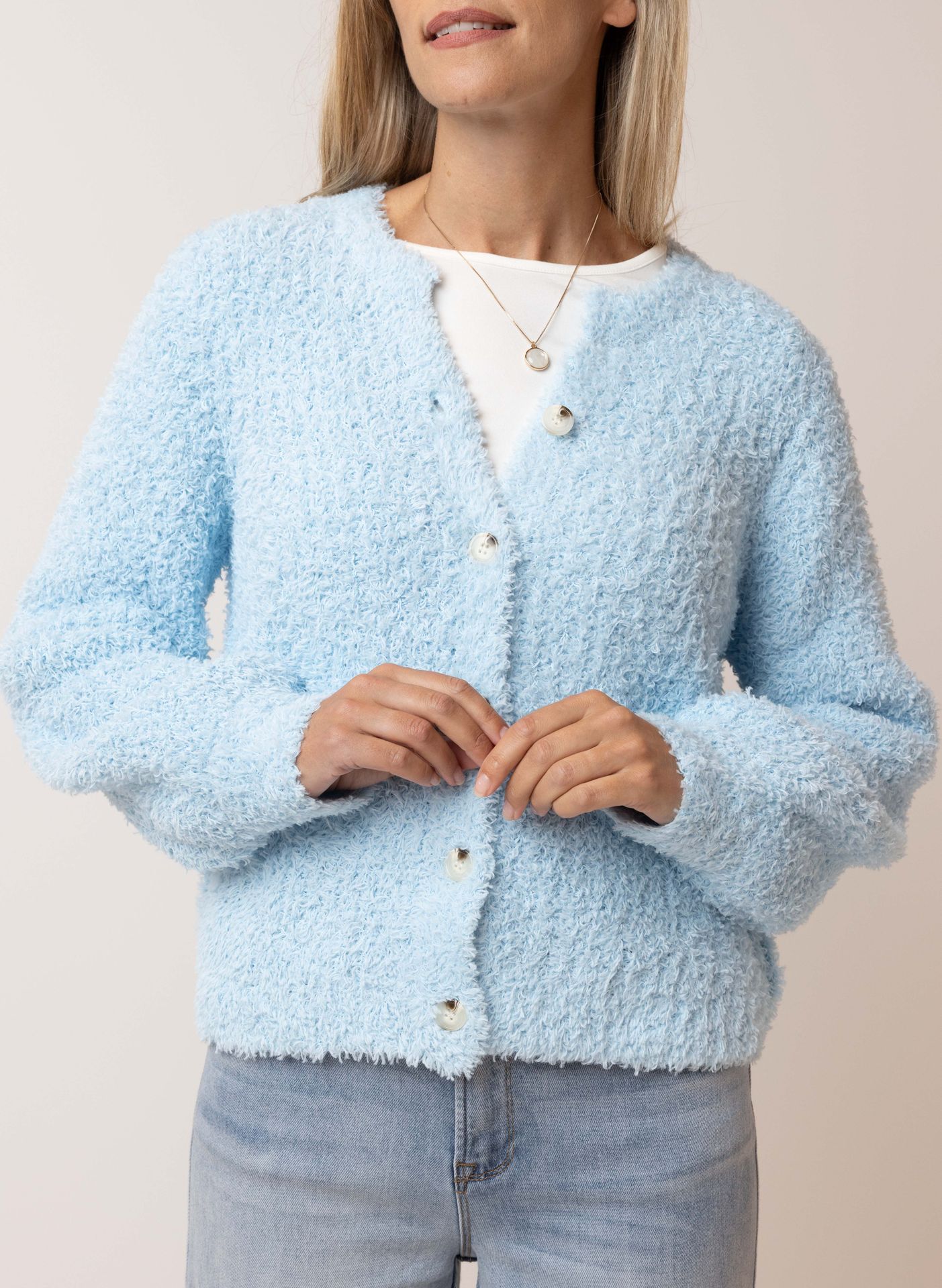 Norah Lichtblauw vest light blue 213051-401