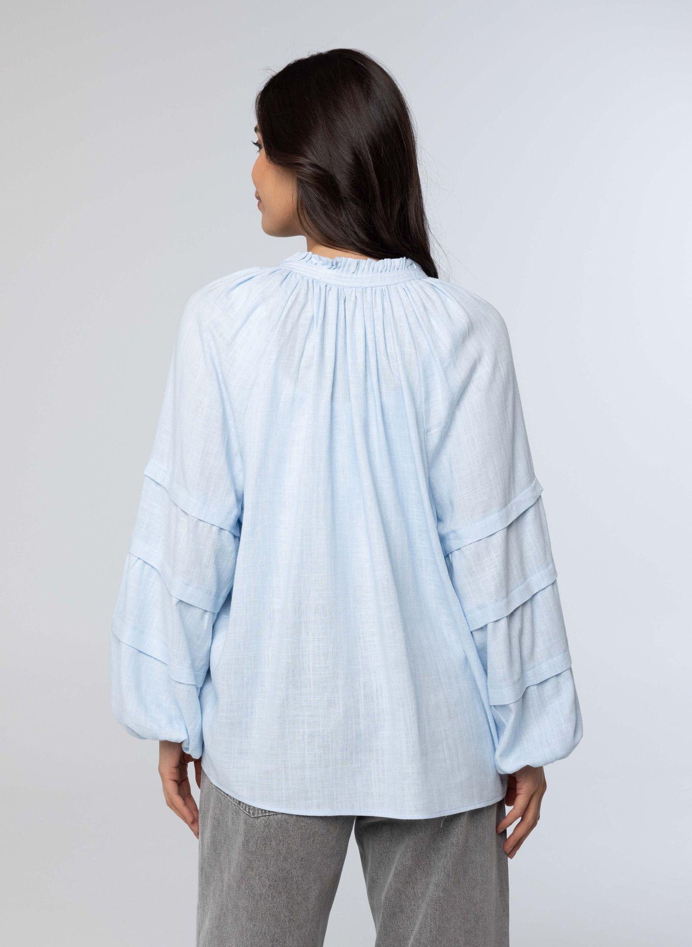 Norah Lichtblauwe blouse sky blue 213517-404