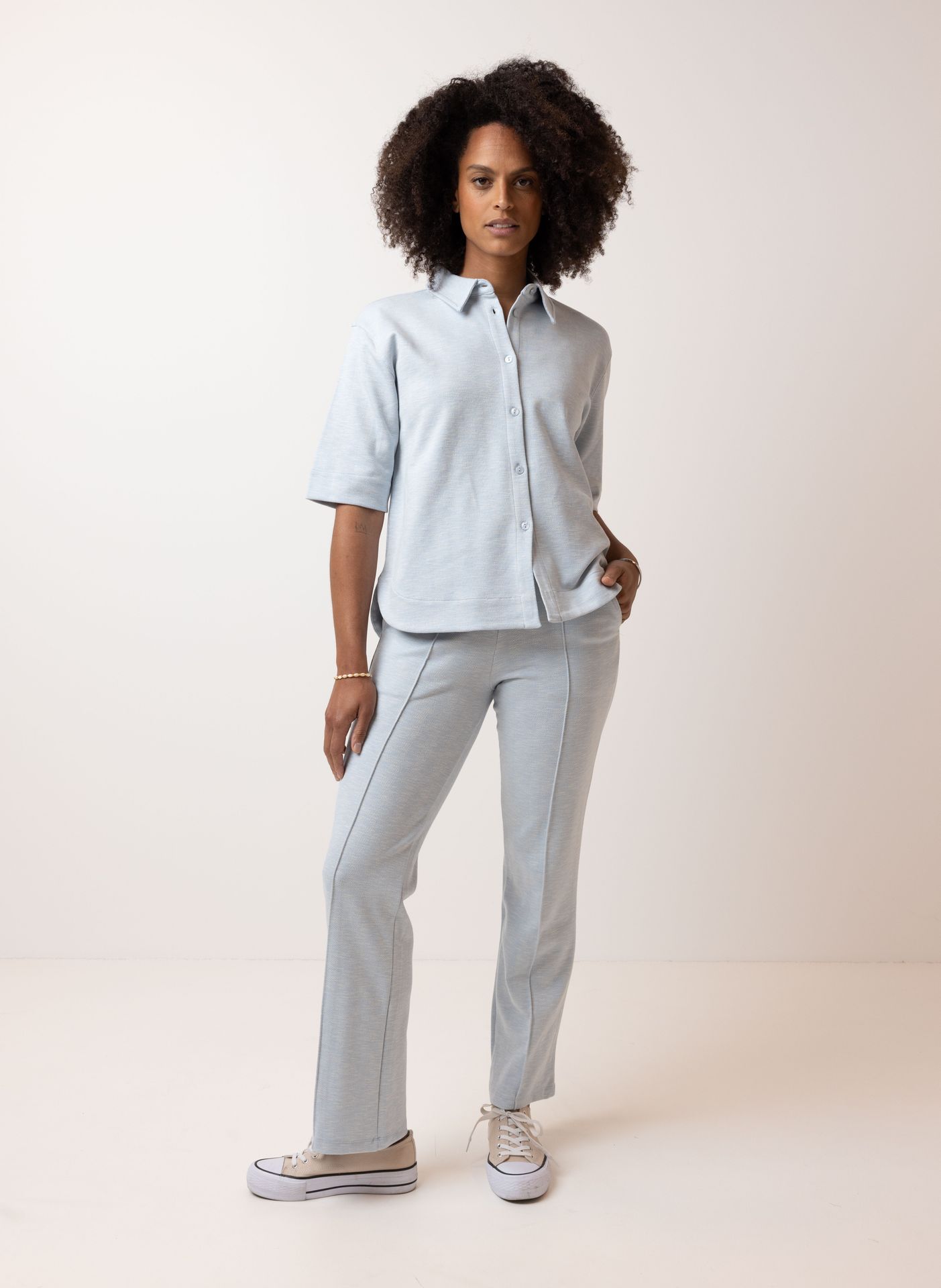 Norah Lichtblauwe pantalon light blue 214631-401