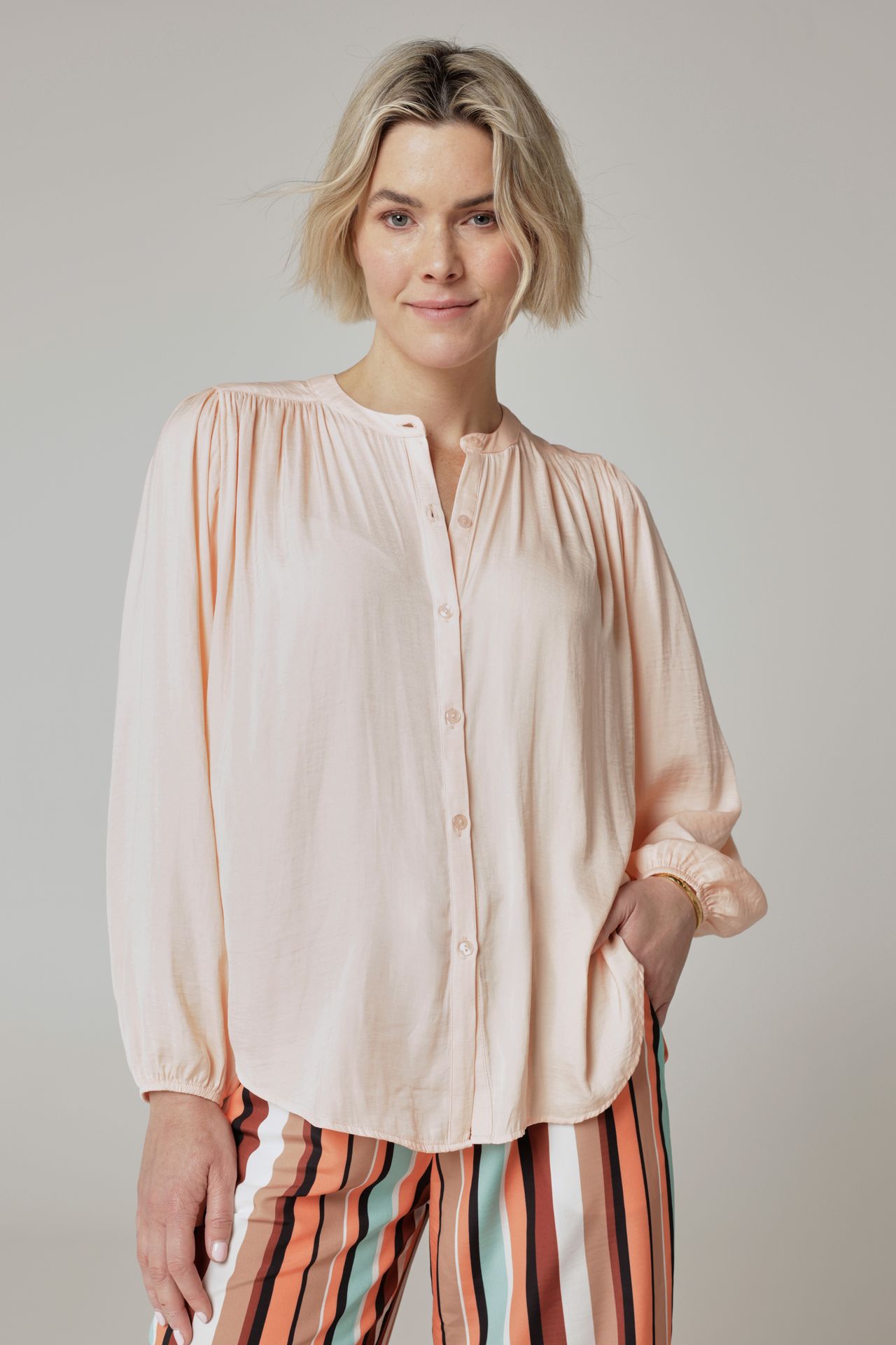 Norah Lichtroze blouse rose 214350-907