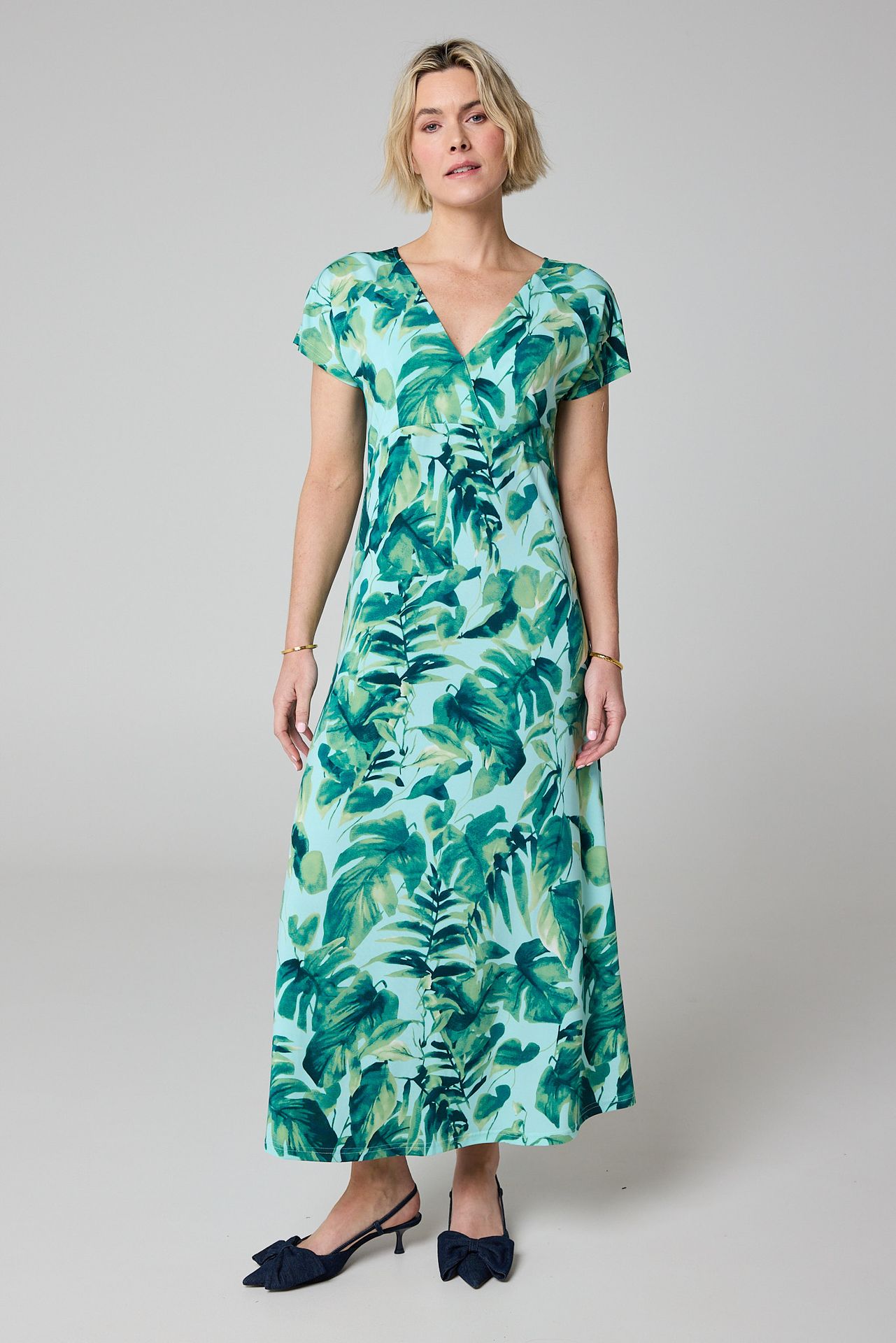 Norah Maxi jurk botanisch mint multicolor 213841-513