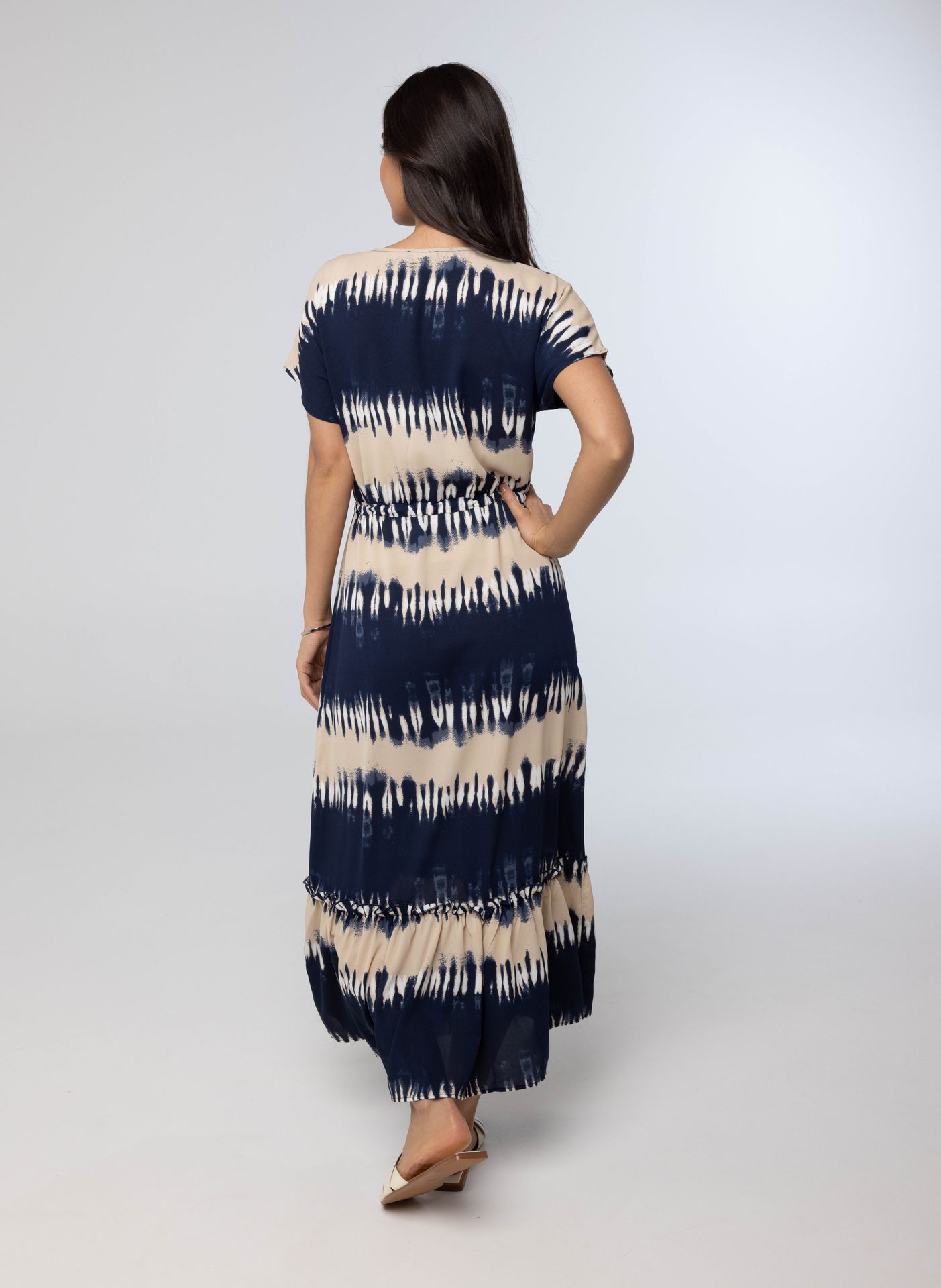 Norah Maxi jurk donkerblauw blue/ecru 213935-441