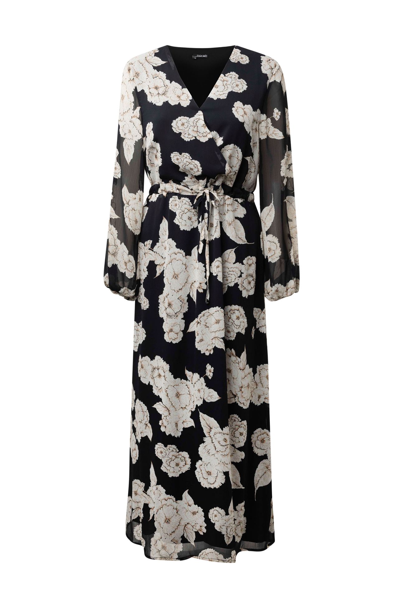 Norah Maxi jurk met bloemenprint black multicolor 214237-020