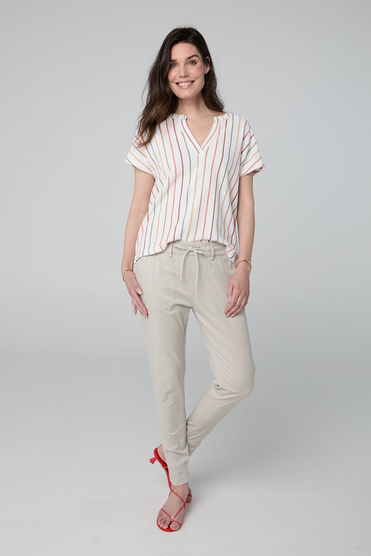 Norah Meerkleurig gestreept shirt multicolor 213520-002
