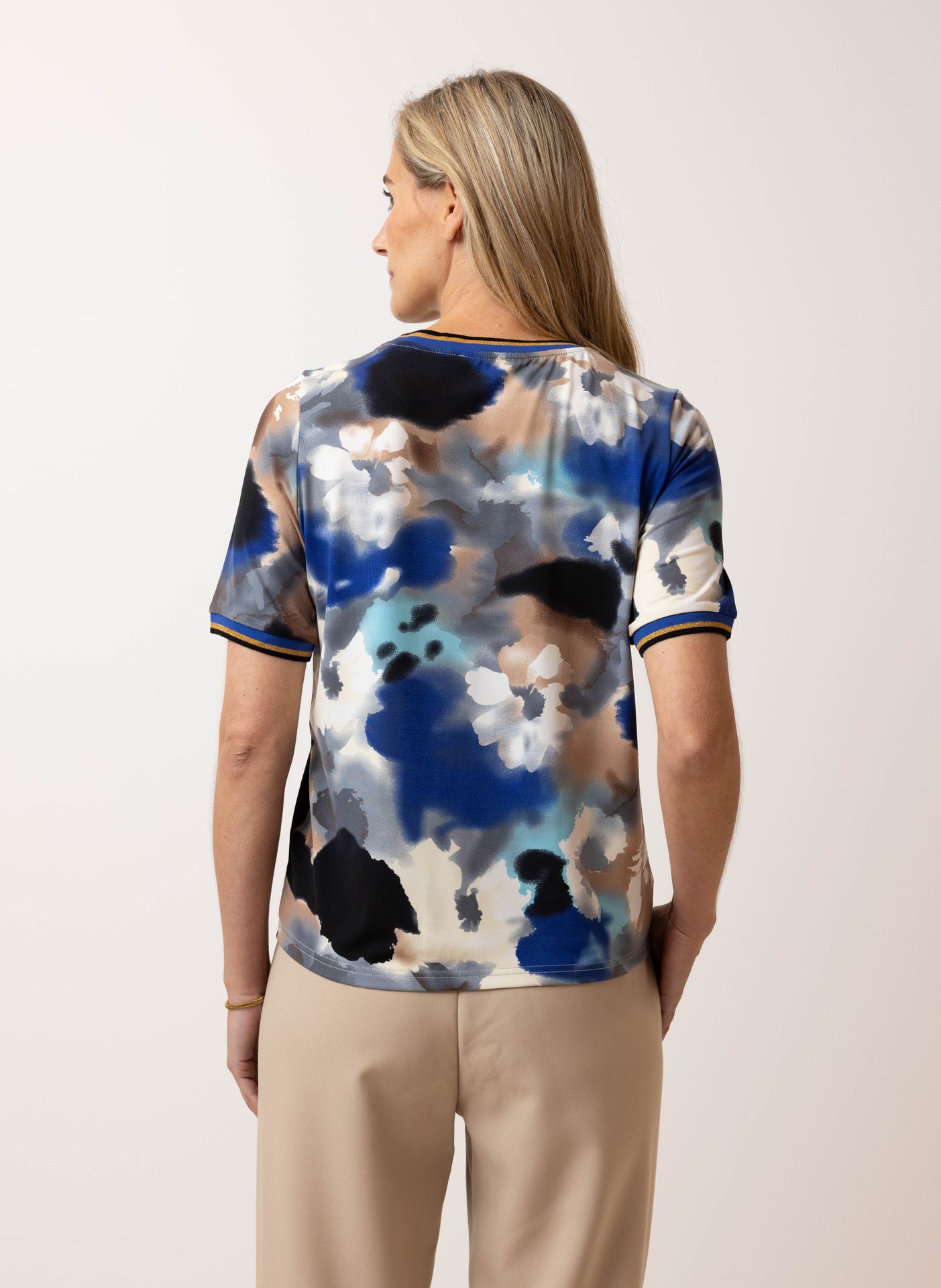 Norah Meerkleurig shirt blue multicolor 215150-420