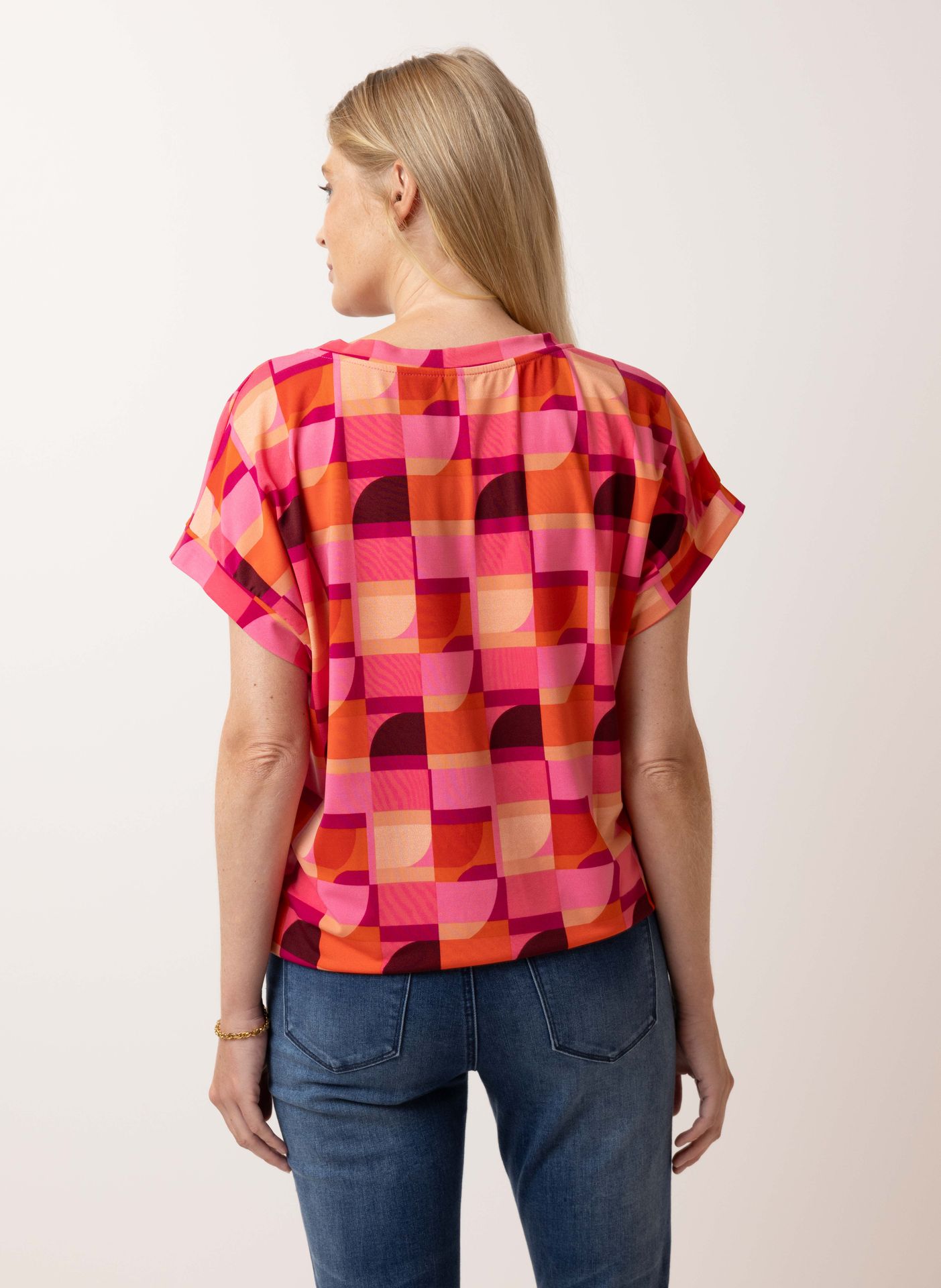 Norah Meerkleurig shirt pink/red 215065-936