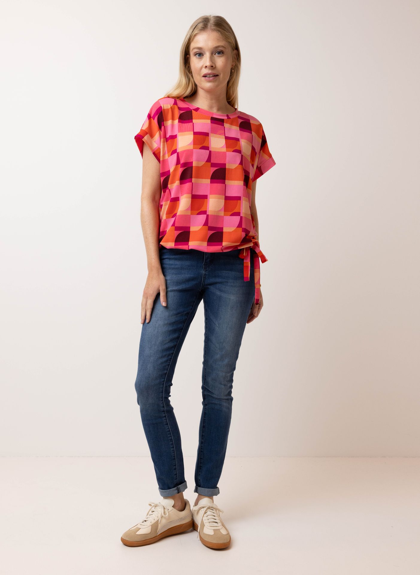 Norah Meerkleurig shirt pink/red 215065-936