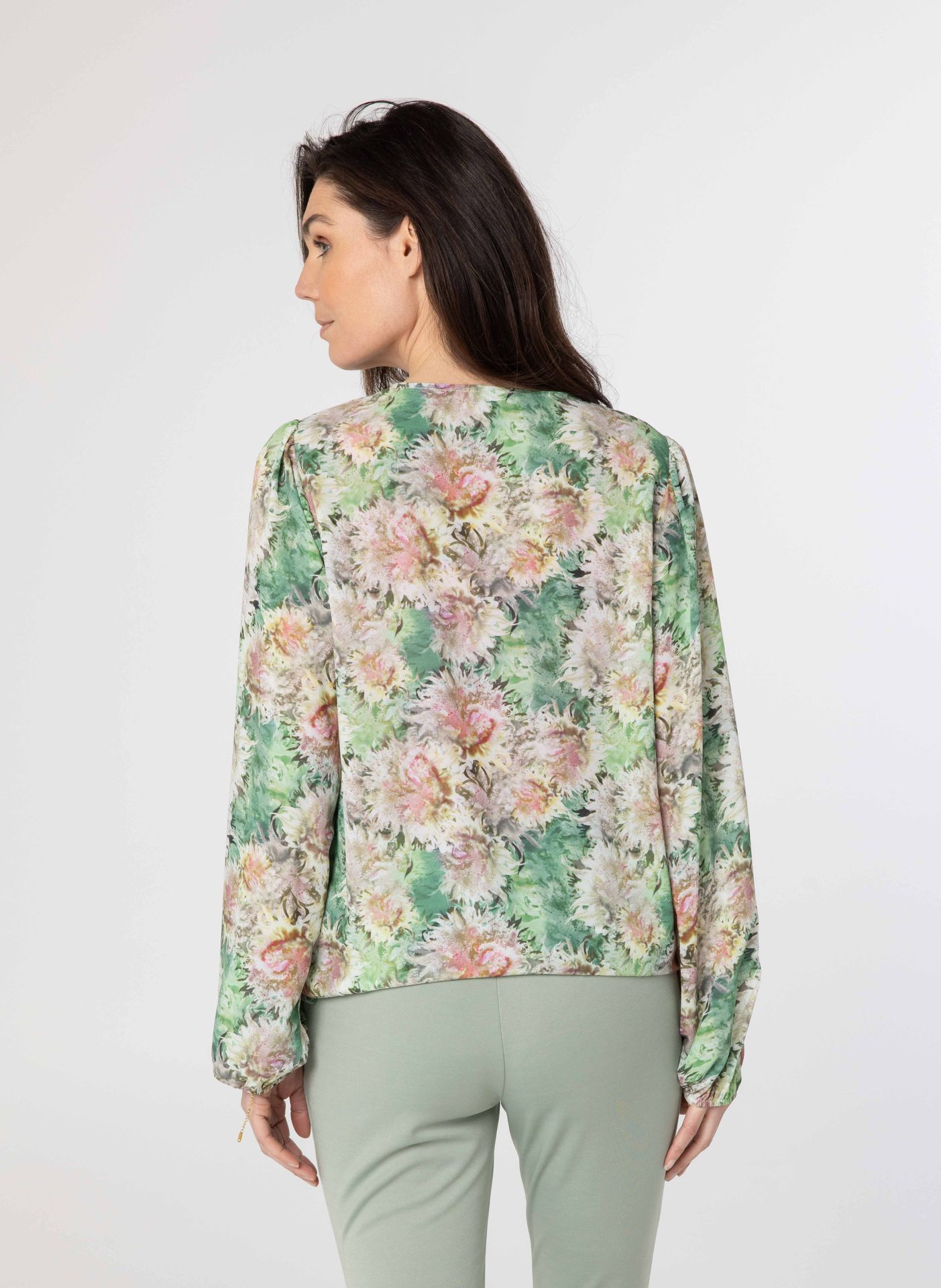 Norah Meerkleurige blouse green multicolor 213919-520