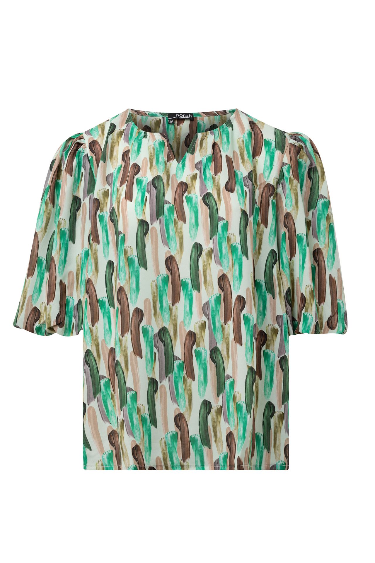 Norah Meerkleurige blouse green multicolor 215008-520