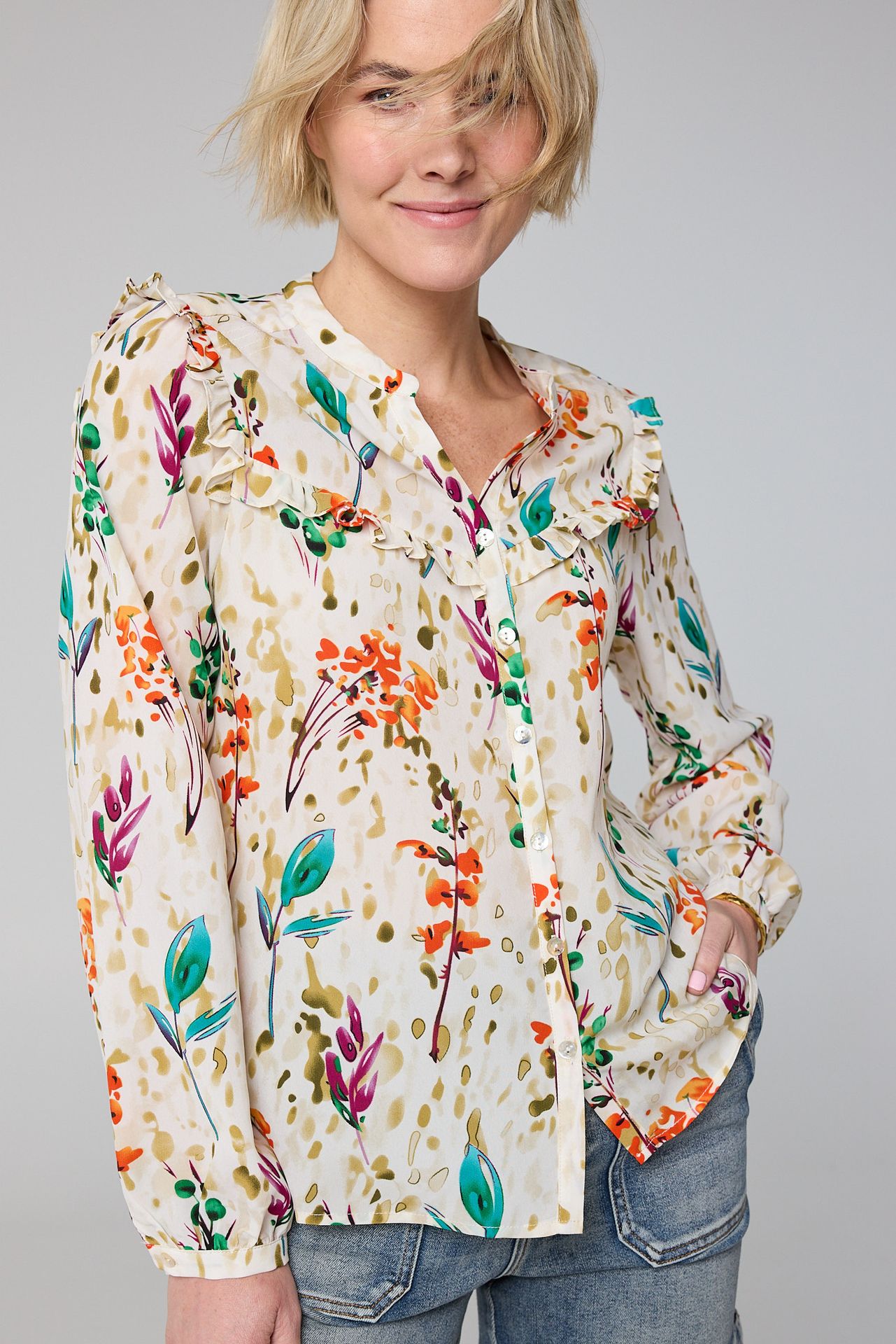 Norah Meerkleurige blouse multicolor 213857-002