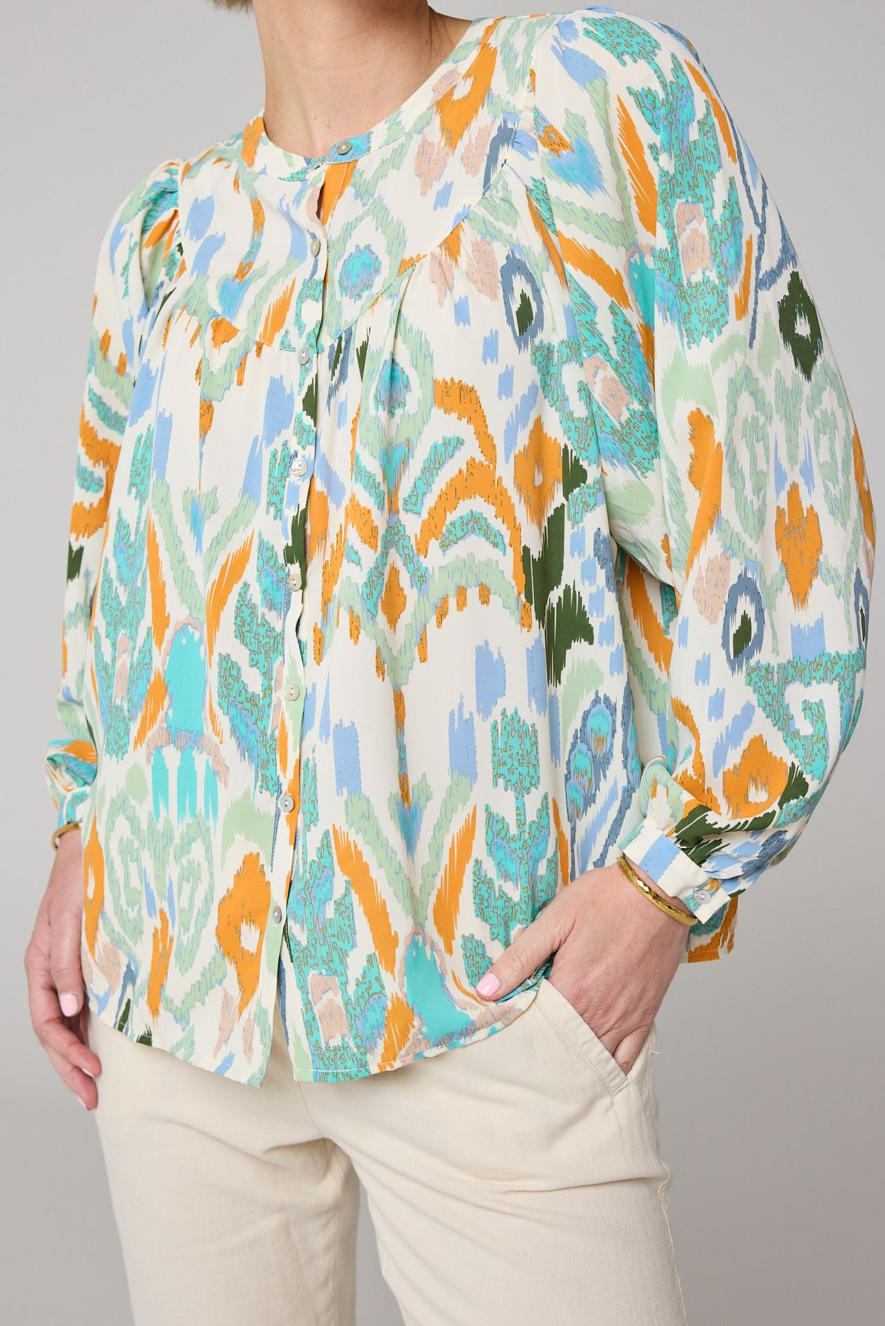 Norah Meerkleurige blouse multicolor 214107-002