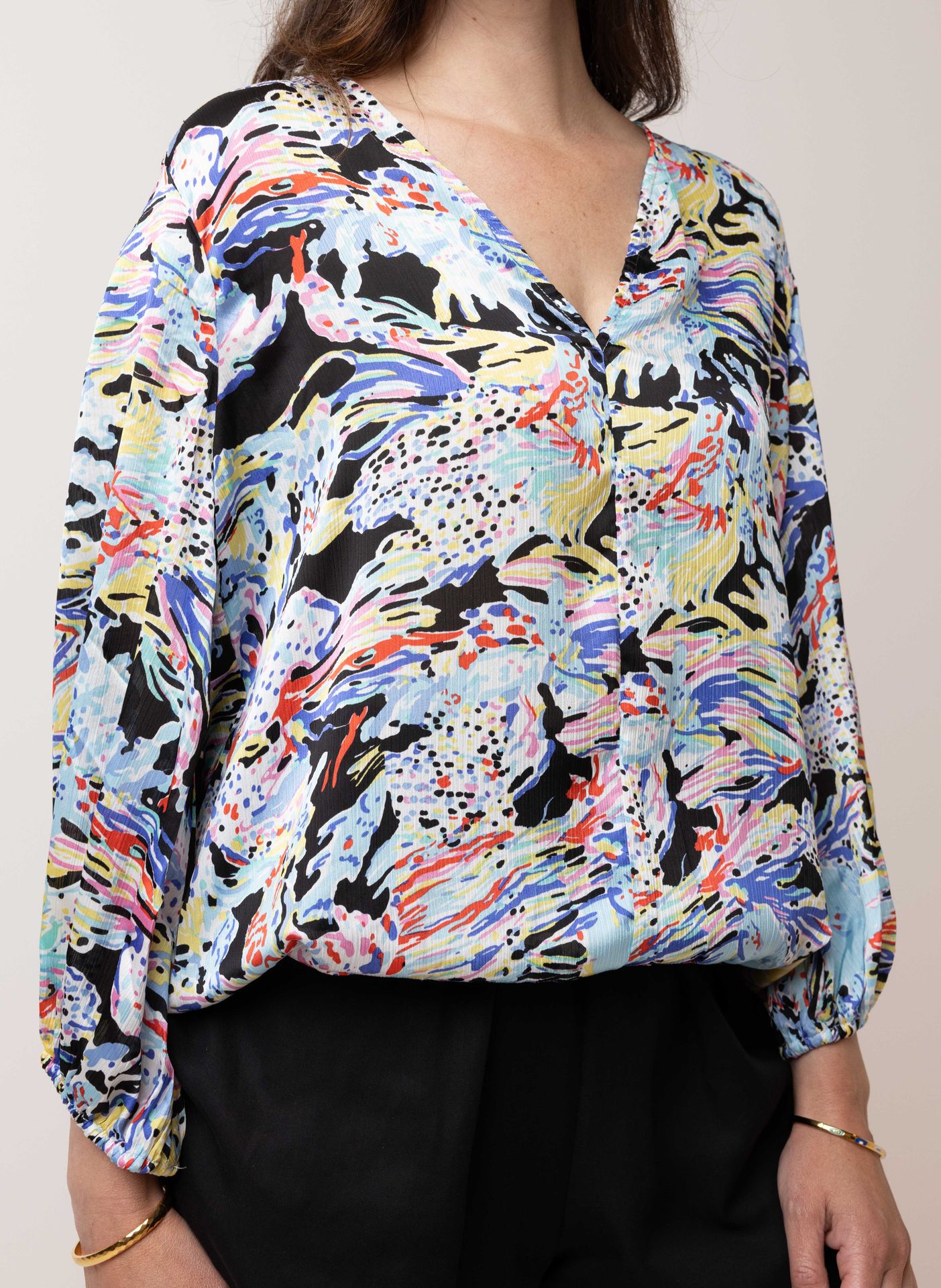 Norah Meerkleurige blouse multicolor 214683-002