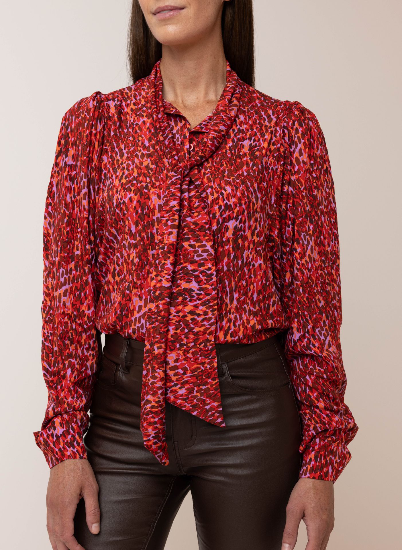 Norah Meerkleurige blouse purple/red 215128-836