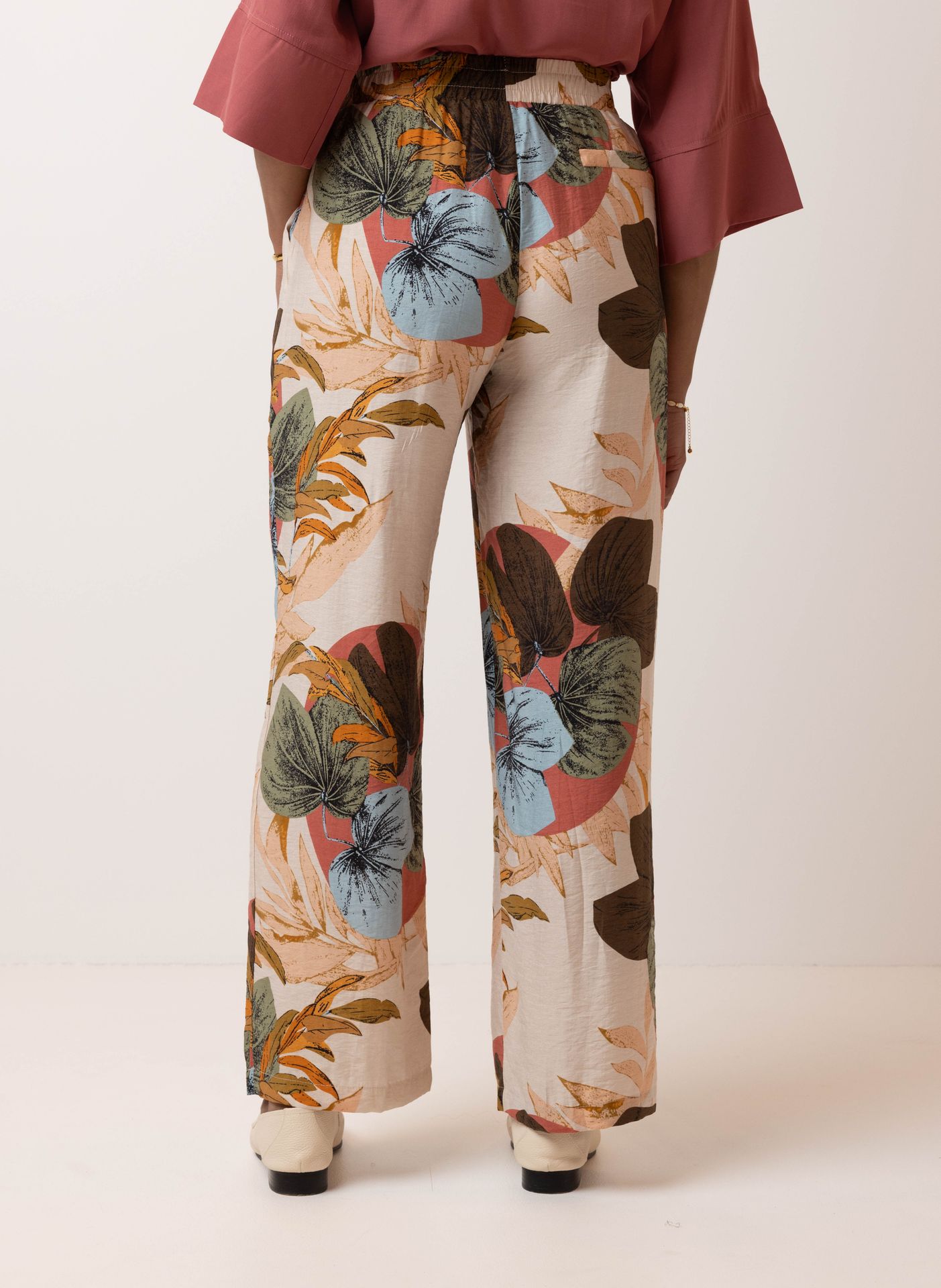 Norah Meerkleurige pantalon sand multicolor 214772-121