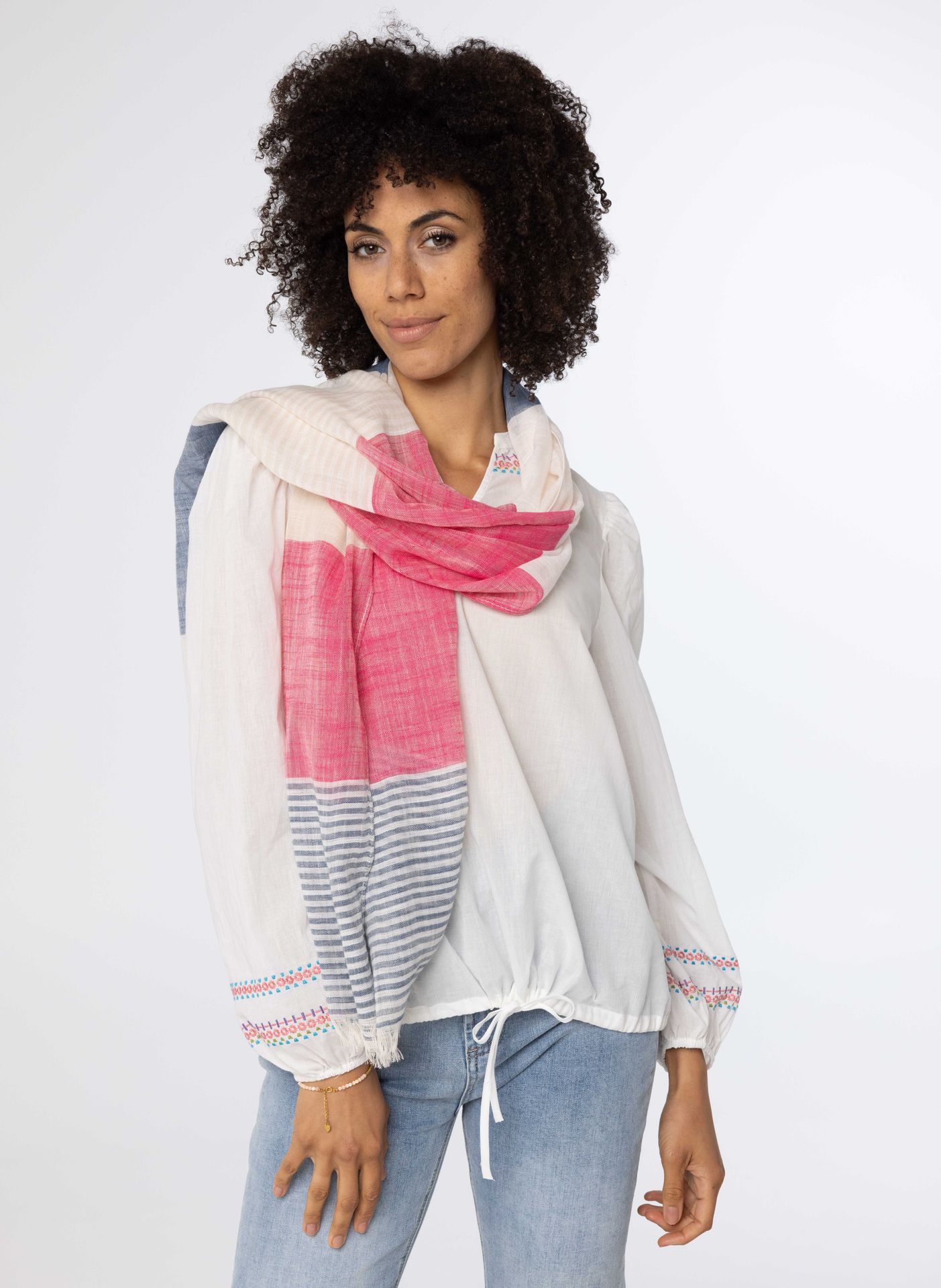 Norah Meerkleurige sjaal multicolor 214407-002