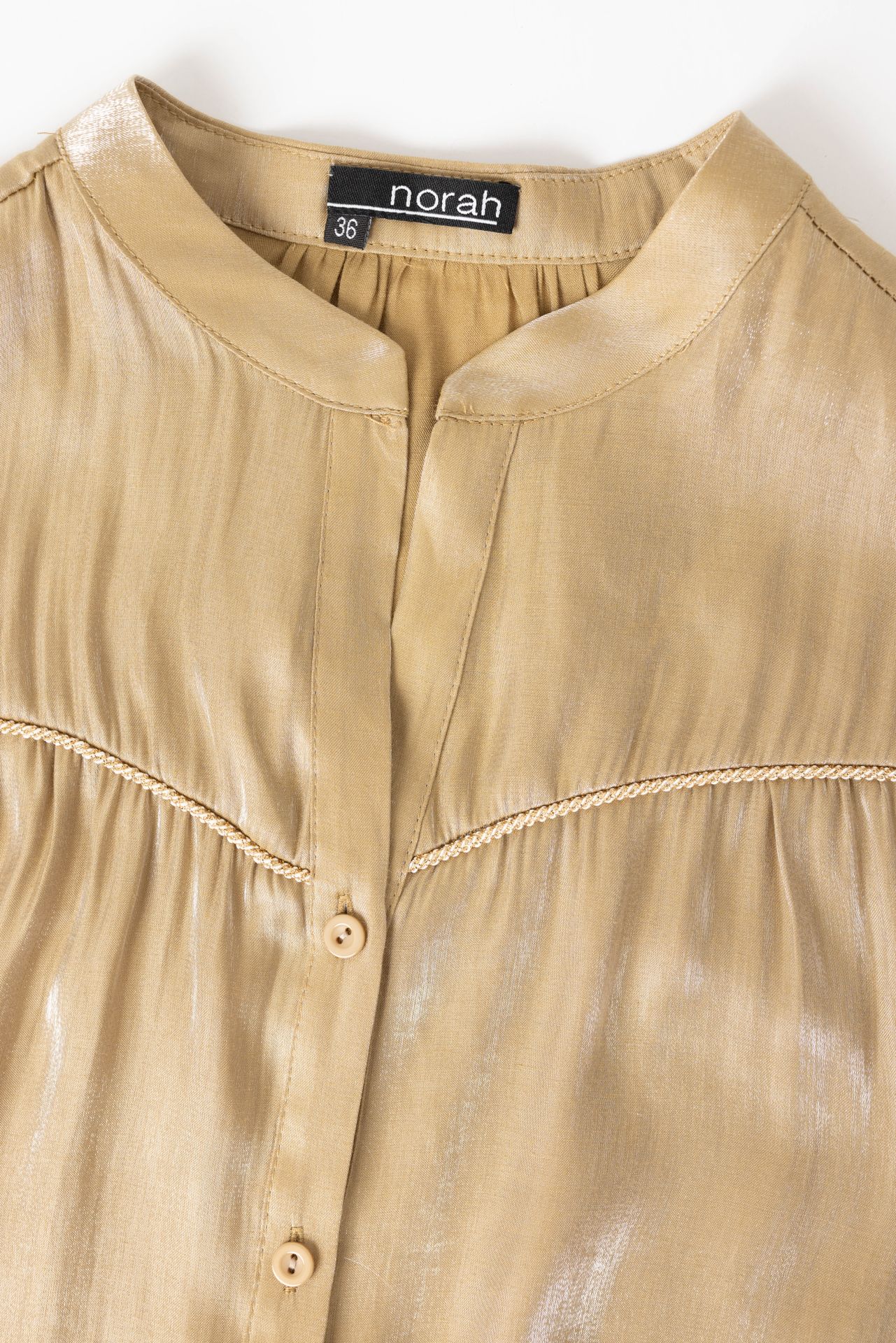 Norah Metallic blouse sand 215470-110