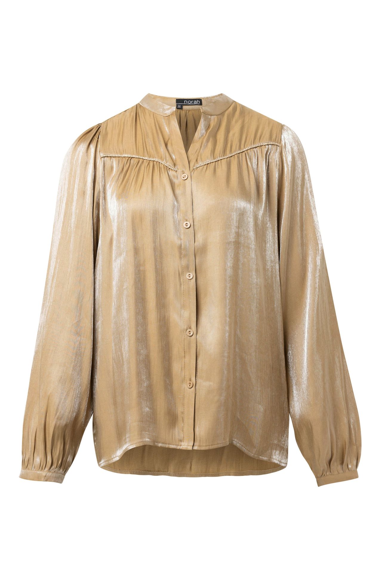 Norah Metallic blouse sand 215470-110