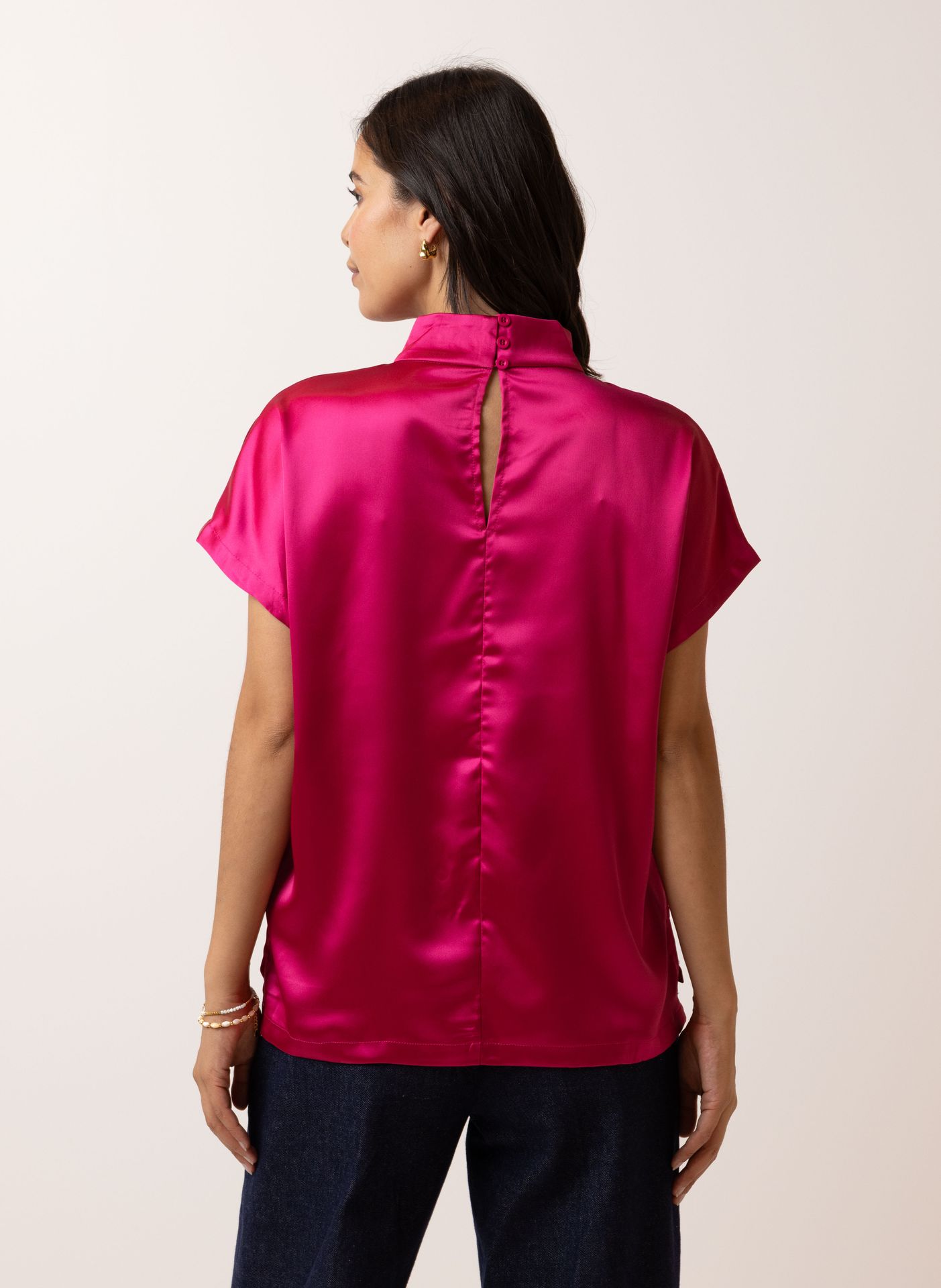 Norah Metallic fuchsia blouse fuchsia 215042-953