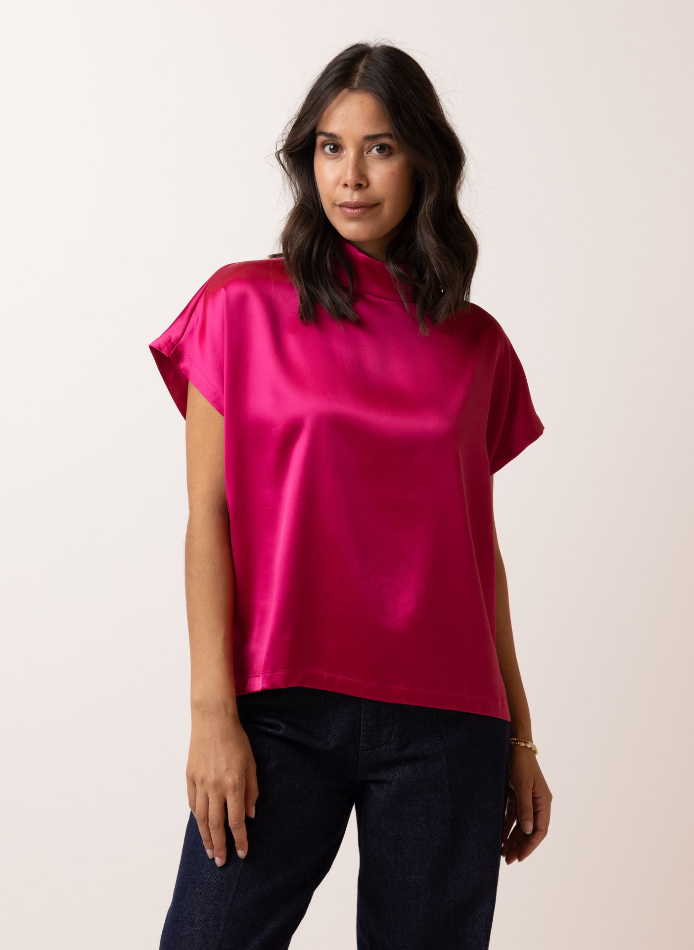 Norah Metallic fuchsia blouse fuchsia 215042-953